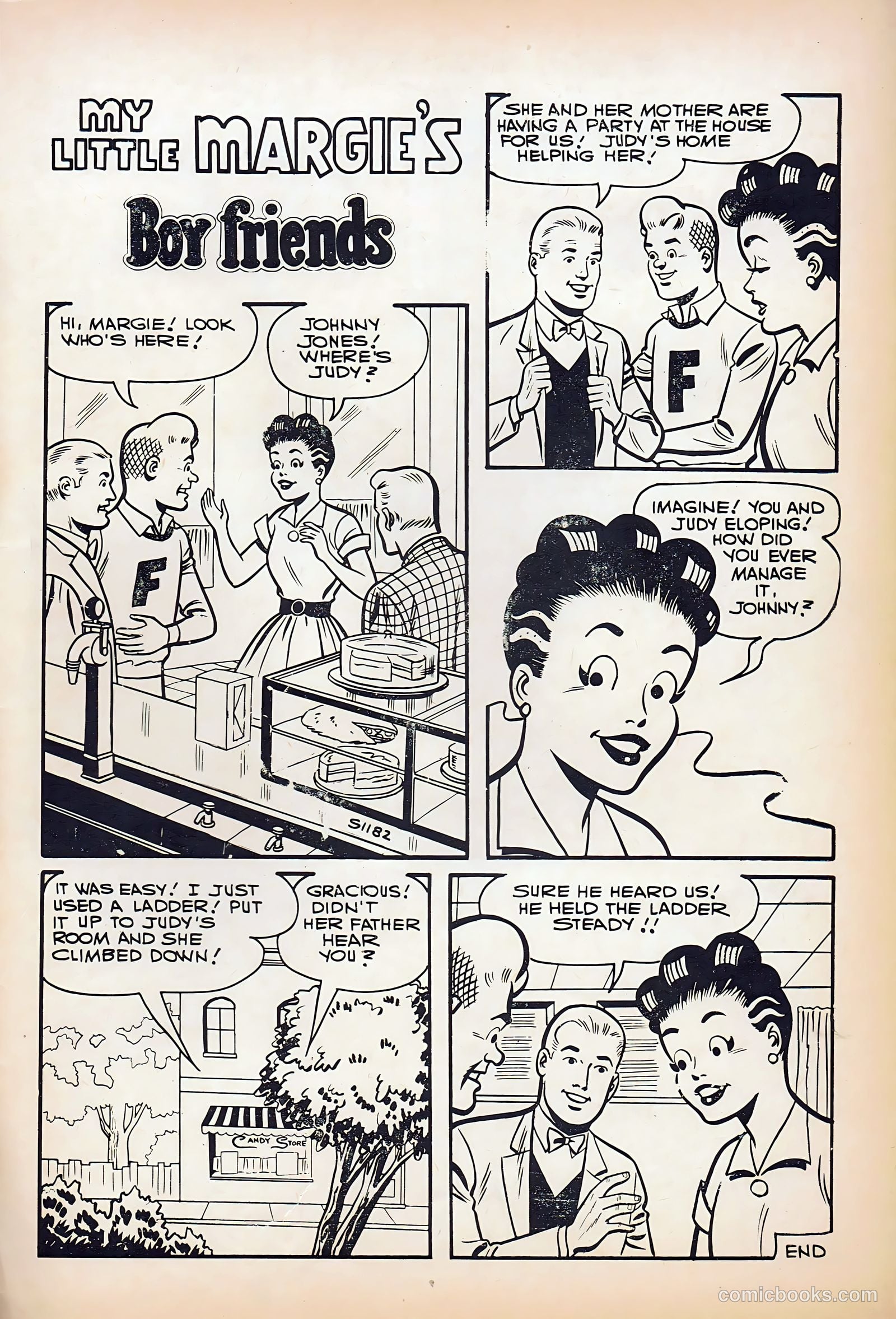 My Little Margie's Boy Friends #6 (1957) — page 35 of 36