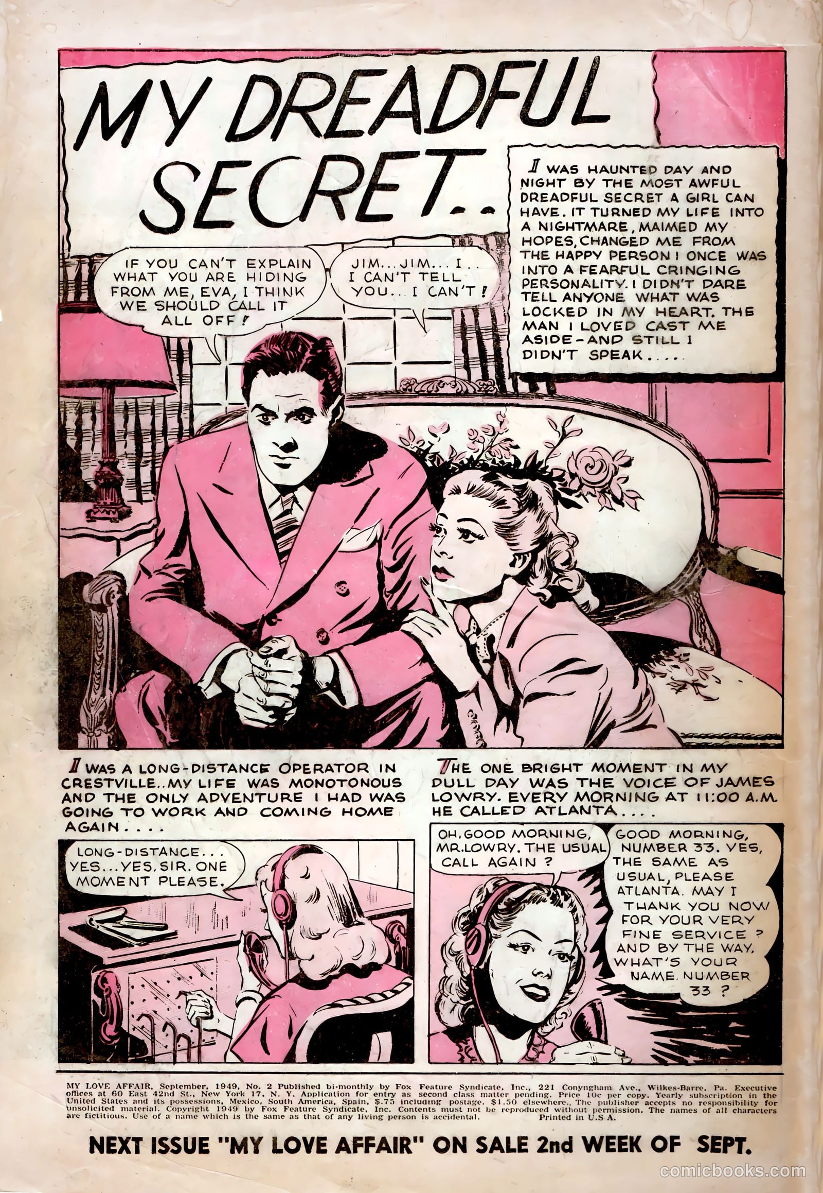 My Love Affair #2 (1949) — page 2 of 36