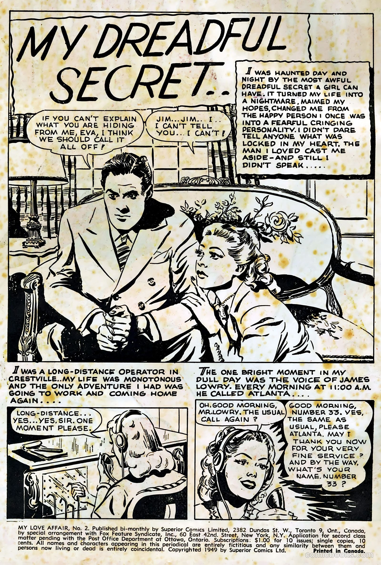 My Love Affair #2 (1949) — page 3 of 38
