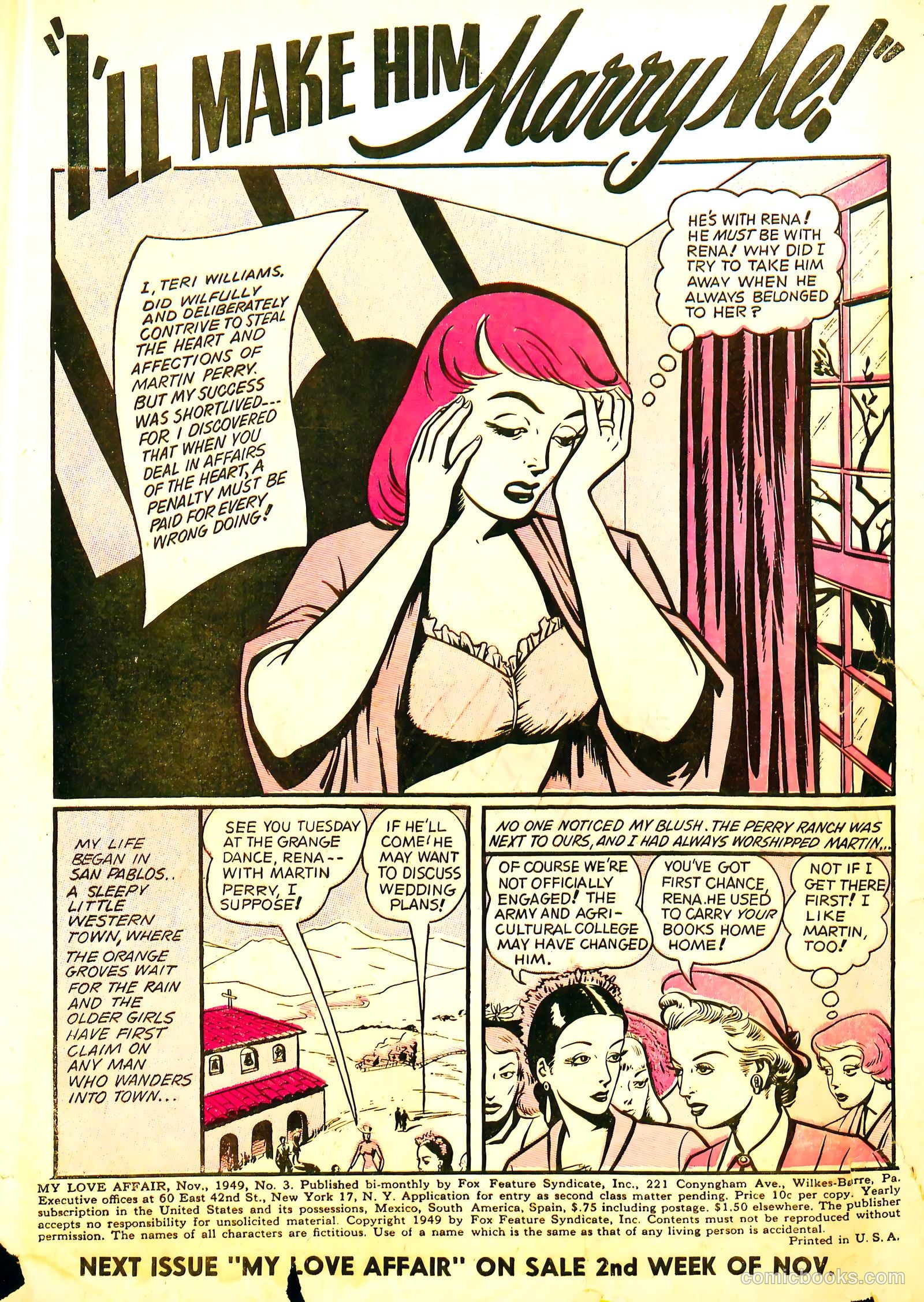 My Love Affair #3 (1949) — page 2 of 36