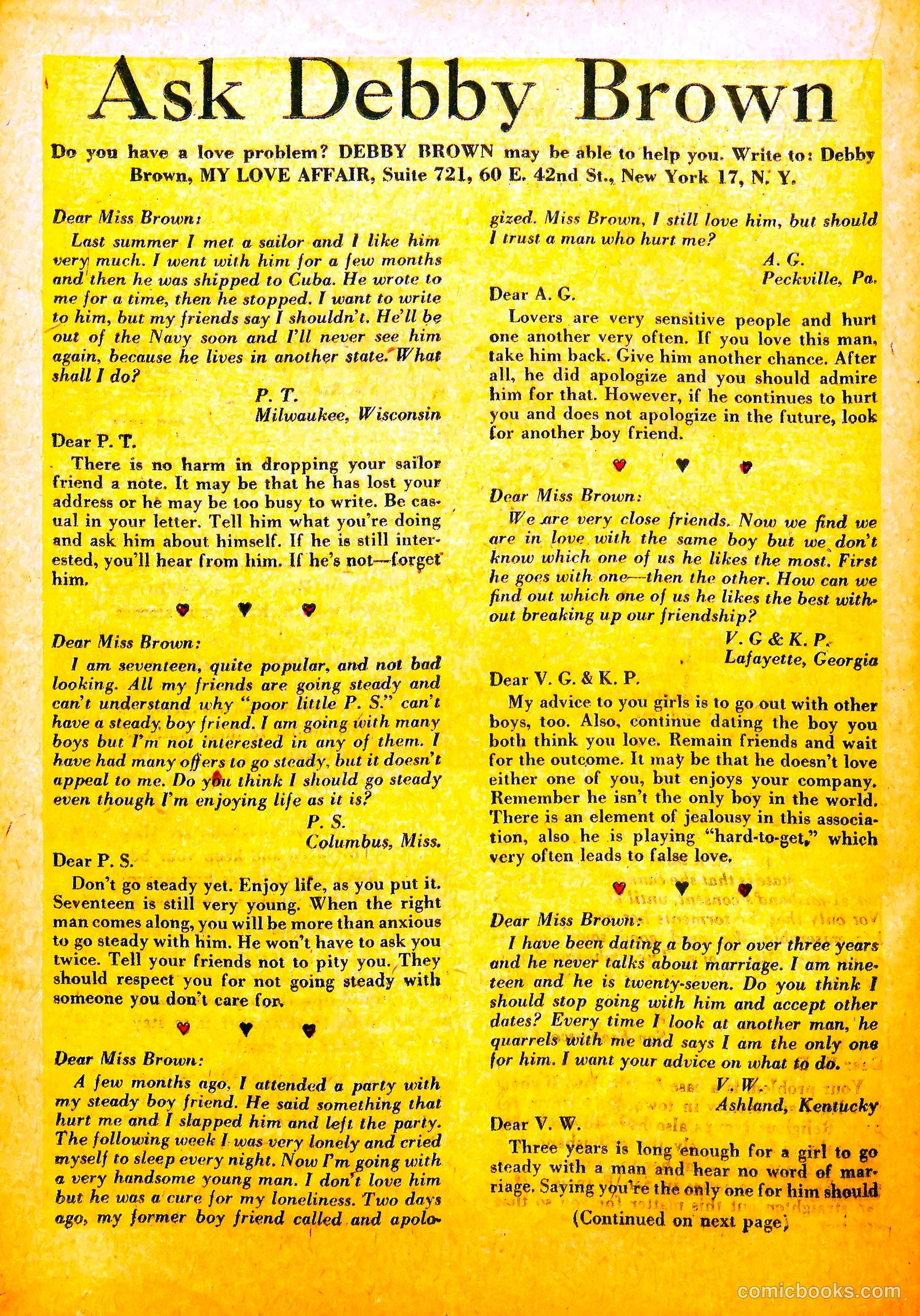 My Love Affair #3 (1949) — page 22 of 36