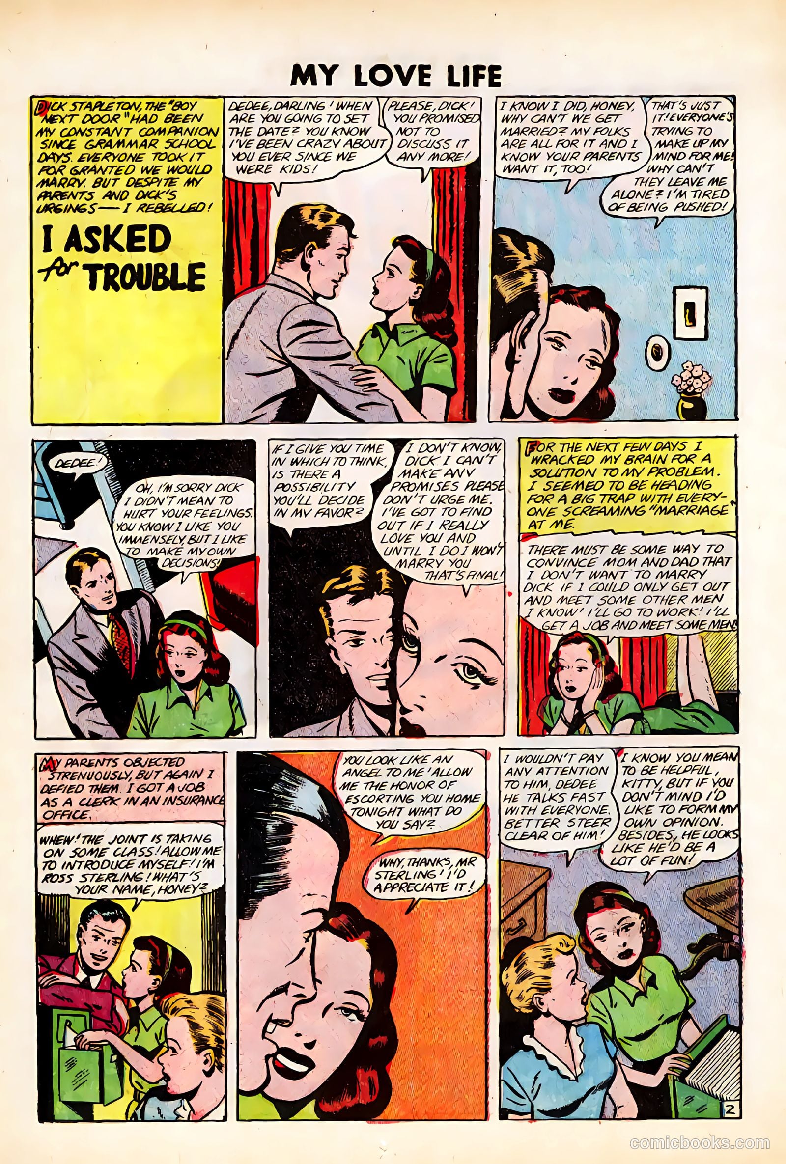 My Love Life #12 (1950) — page 12 of 36