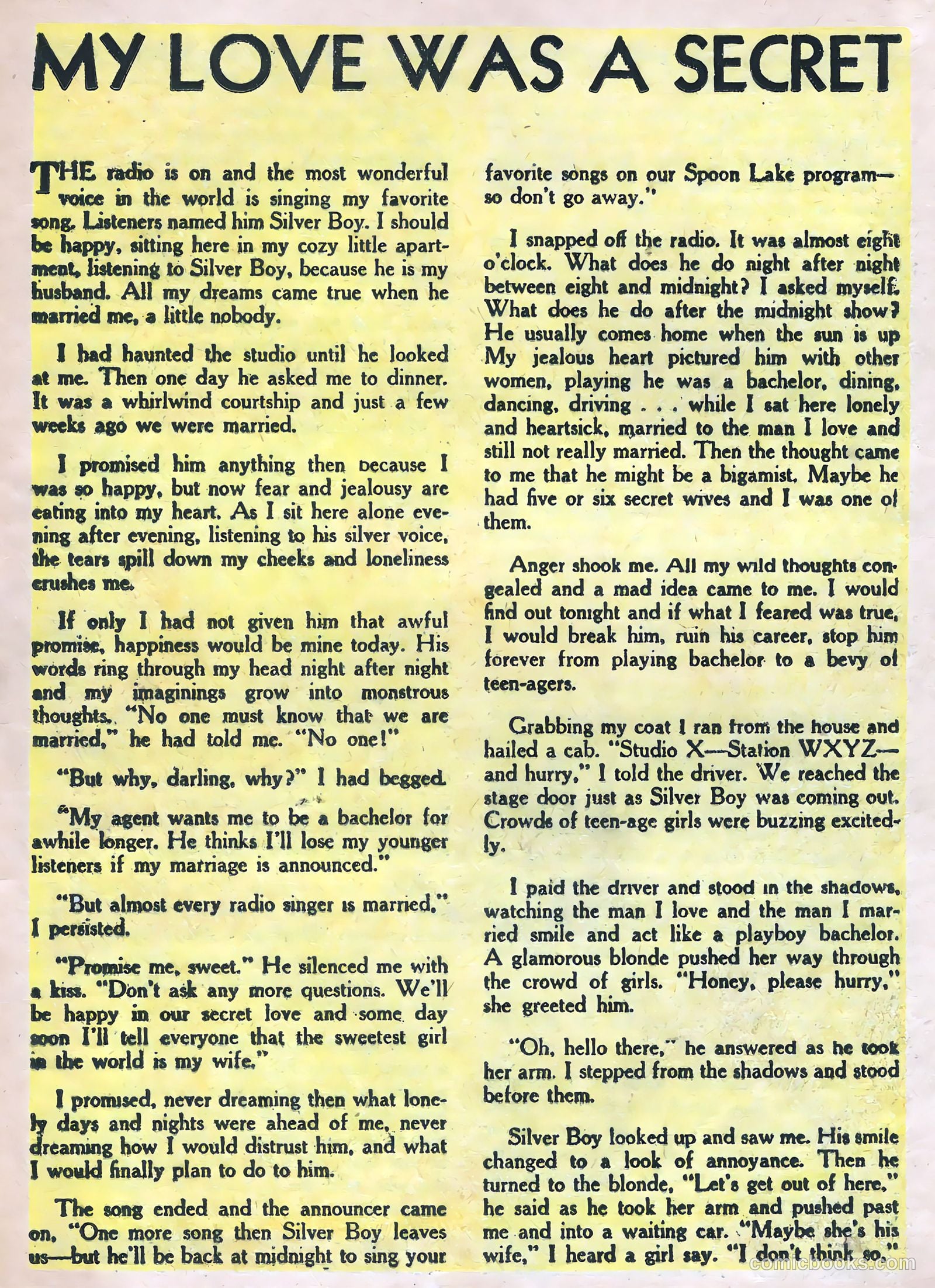 My Love Life #9 (1949) — page 21 of 36