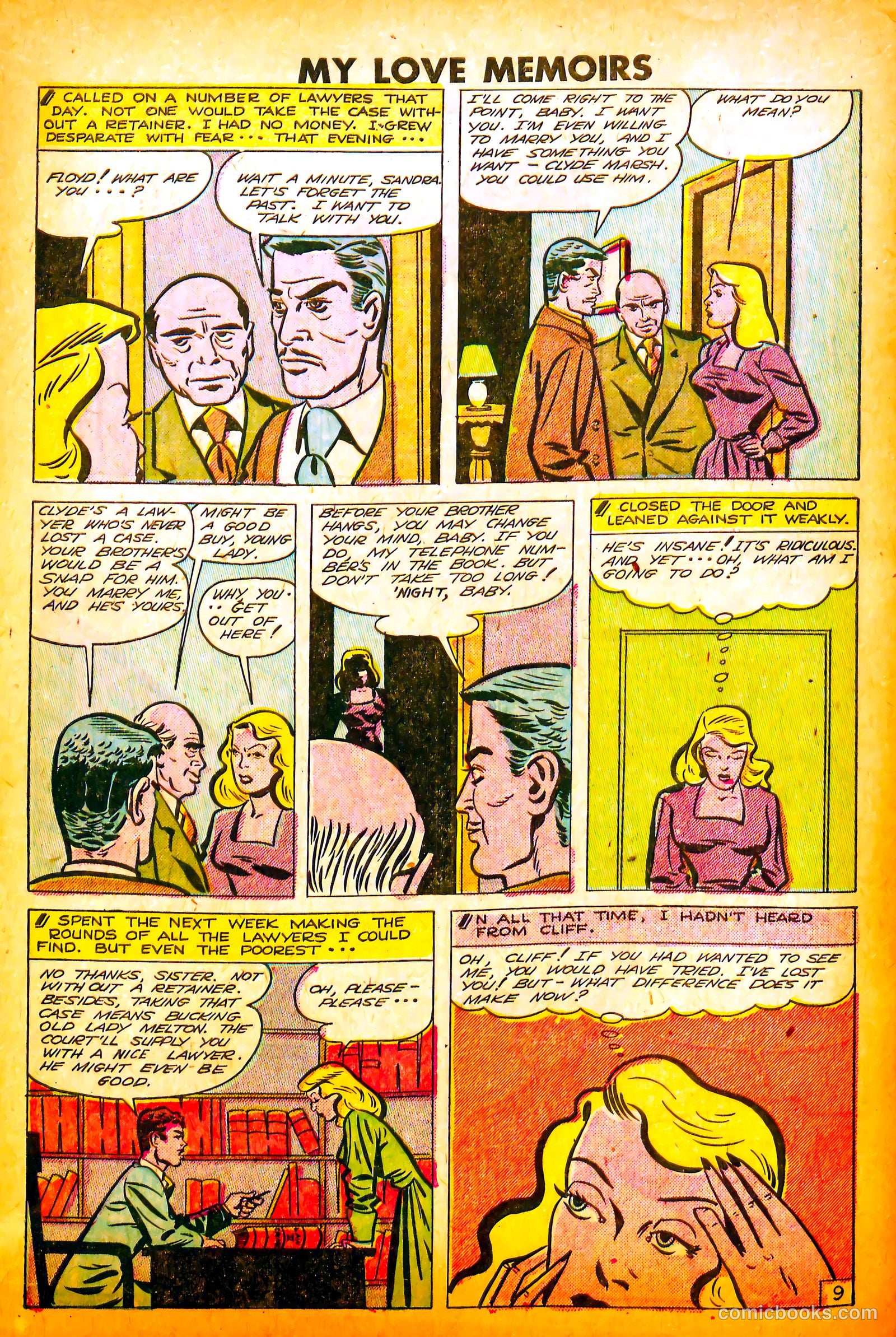 My Love Memoirs #11 (1950) — page 10 of 36