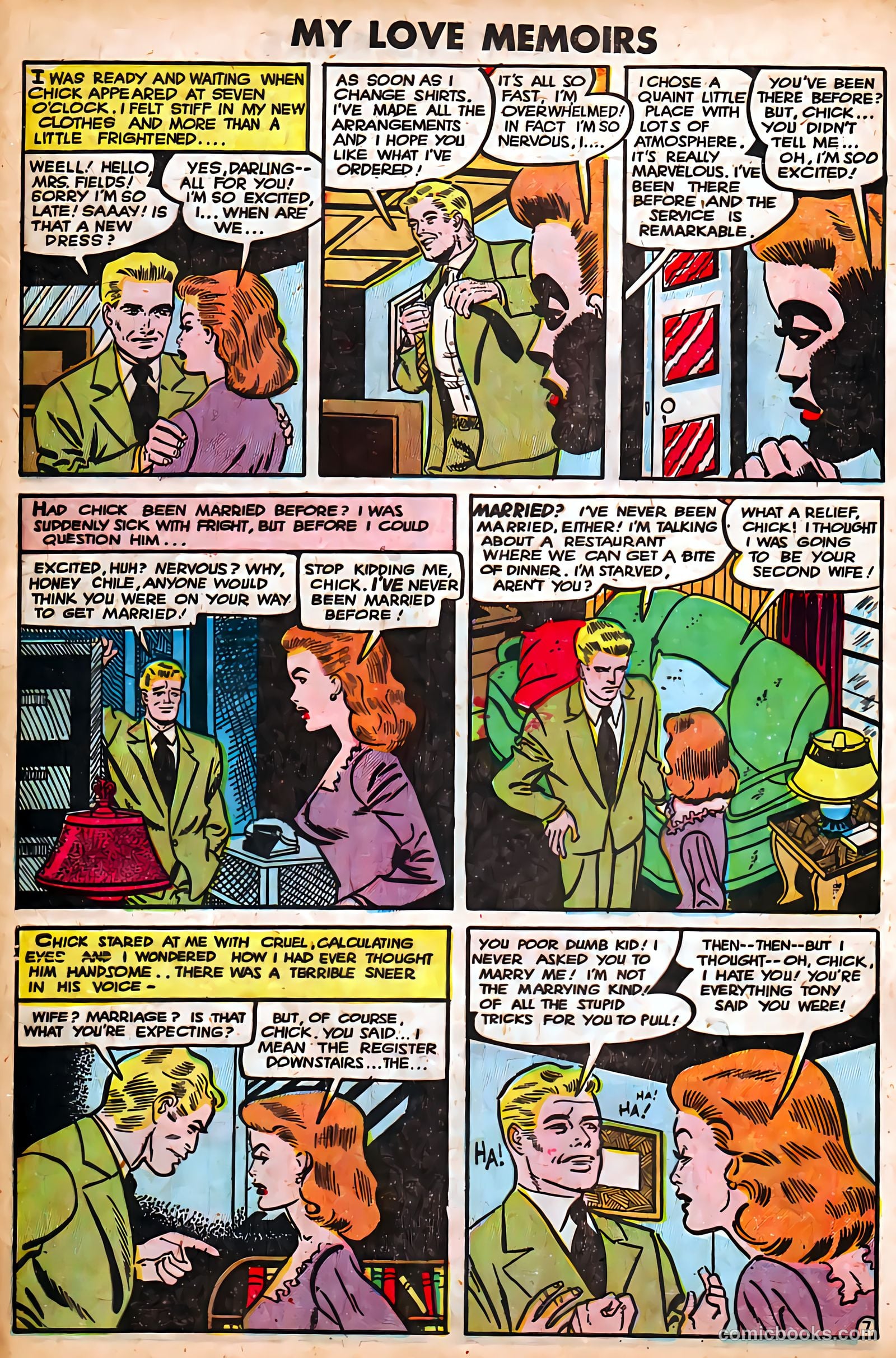 My Love Memoirs #12 (1950) — page 7 of 34
