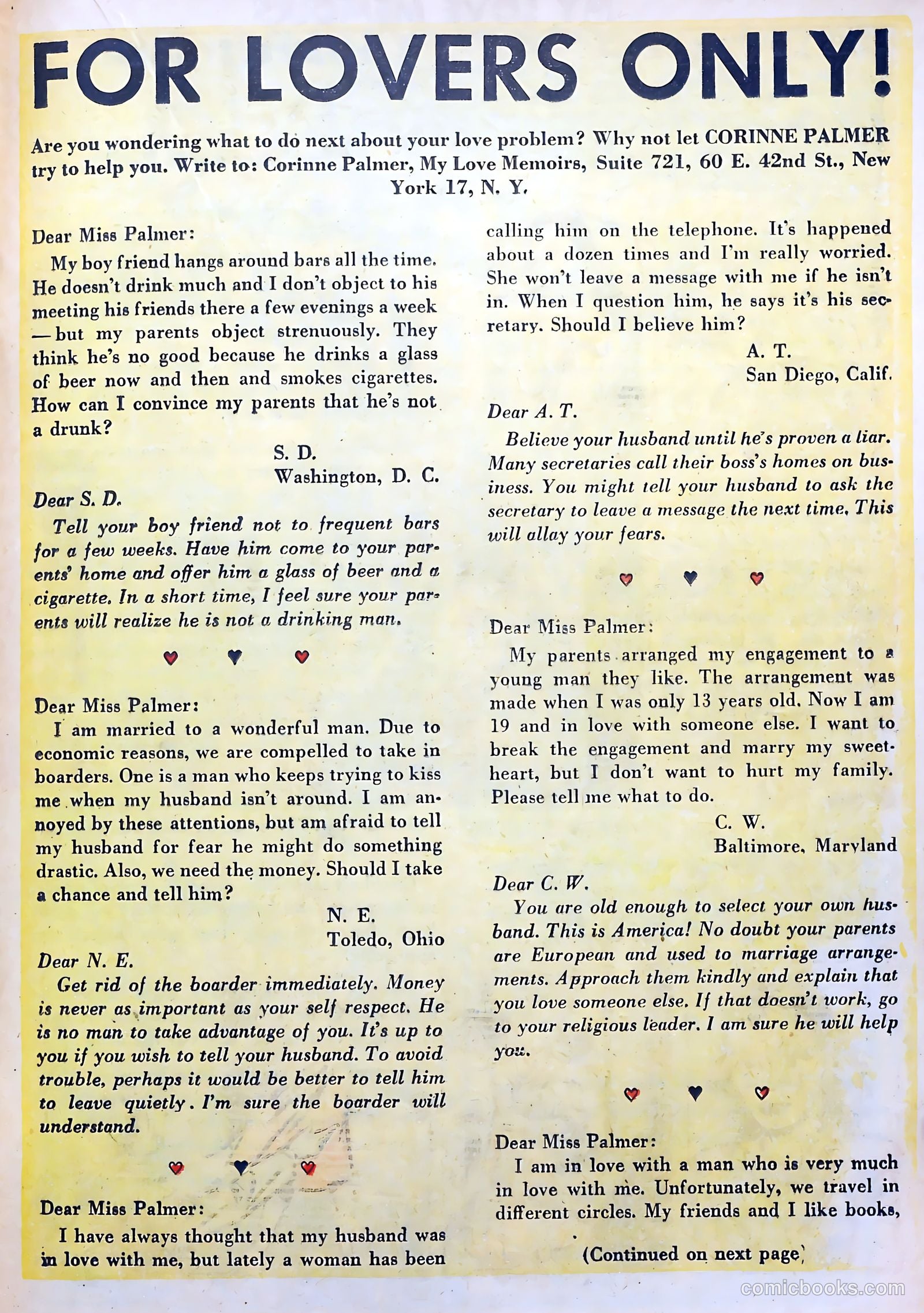 My Love Memoirs #9 (1949) — page 21 of 36