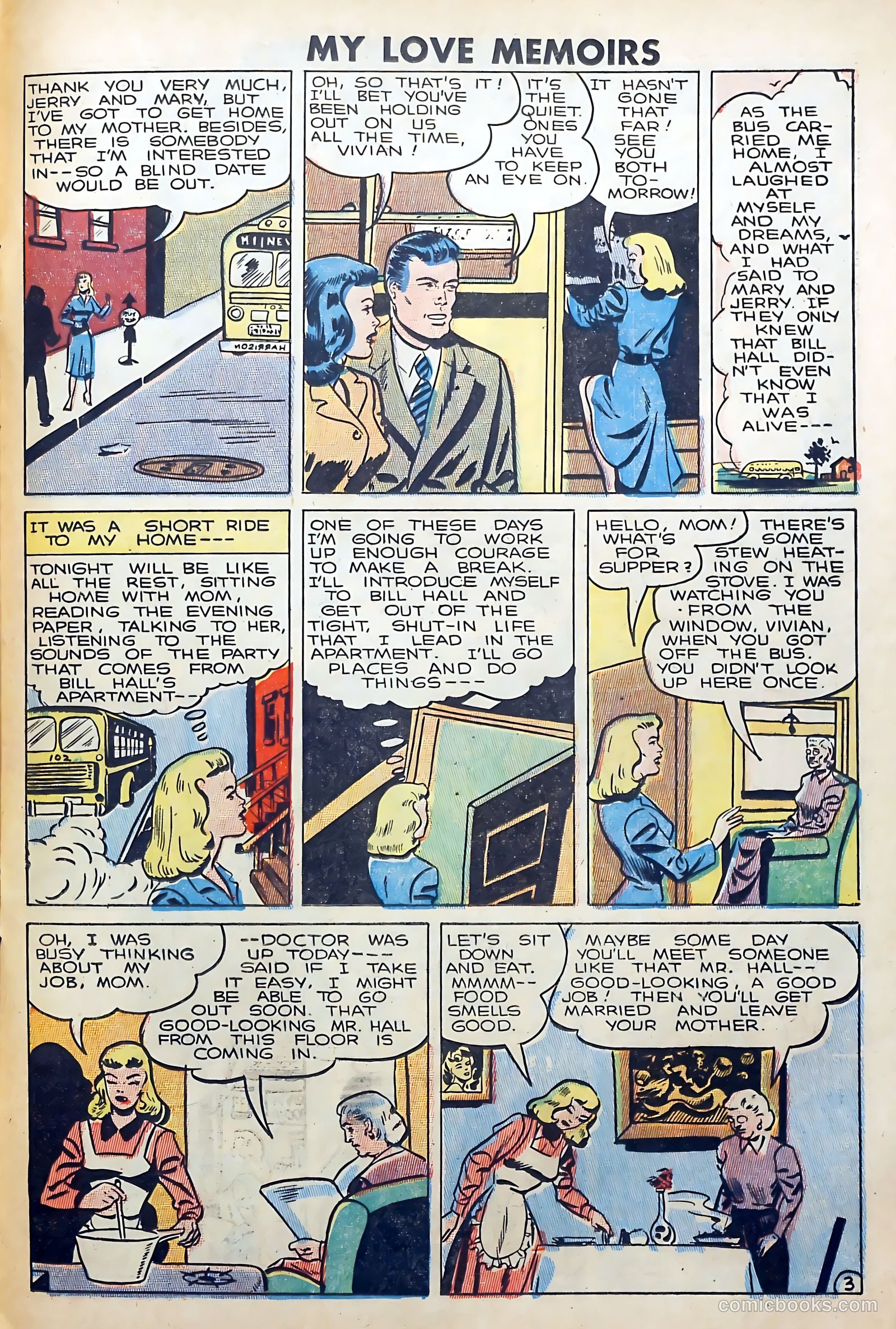 My Love Memoirs #9 (1949) — page 25 of 36