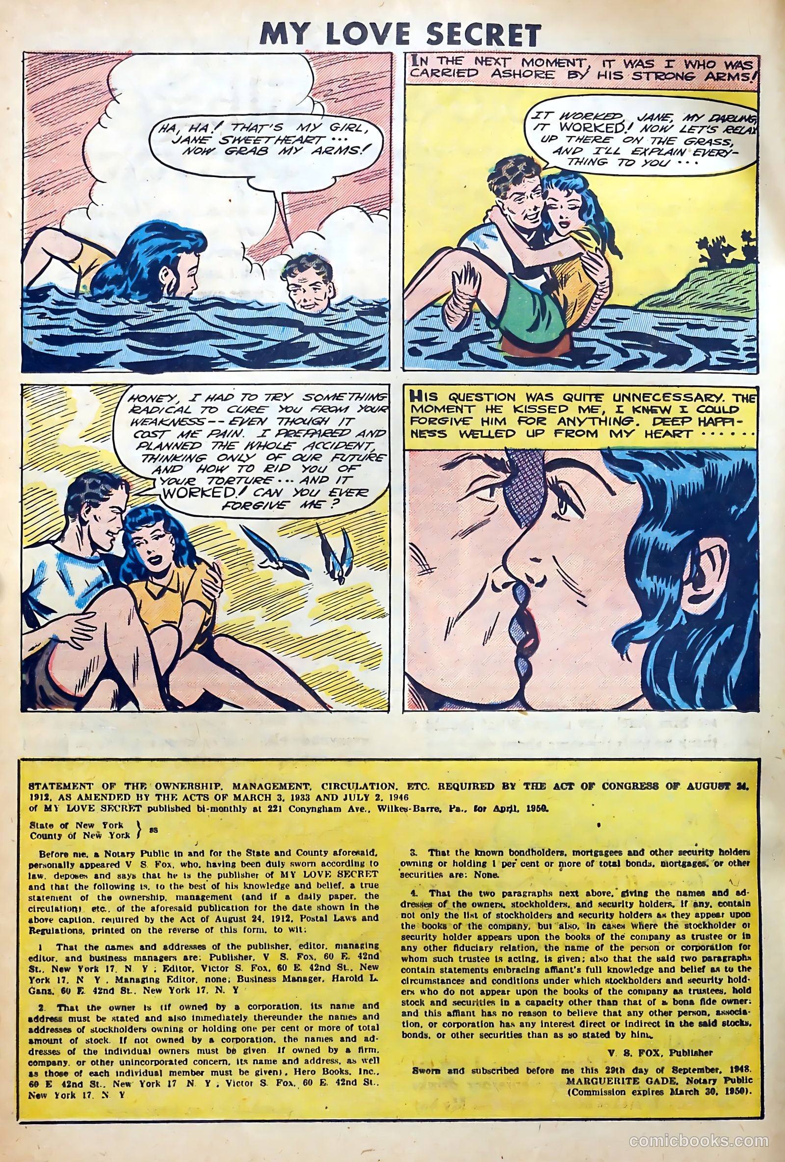 My Love Secret #29 (1950) — page 20 of 36