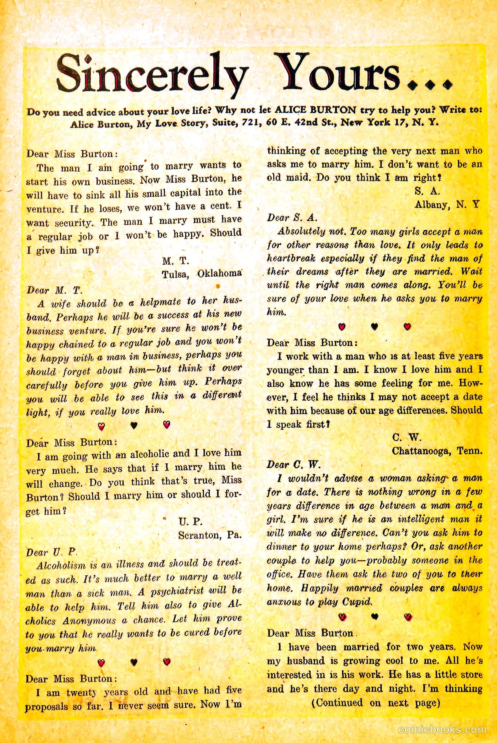 My Love Story #1 (1949) — page 21 of 36