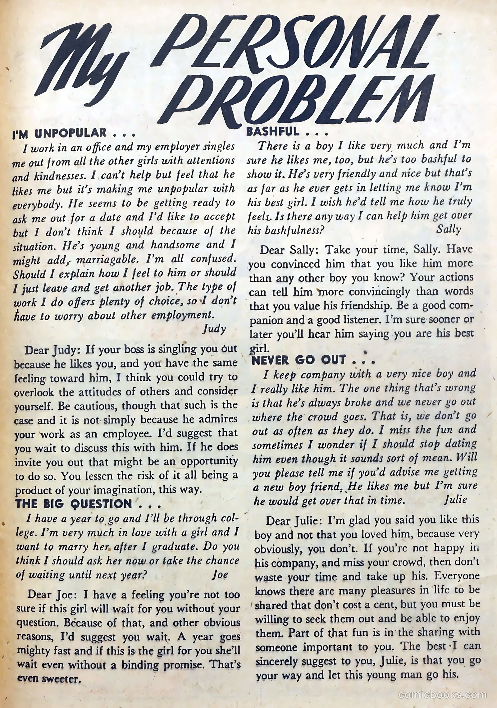 My Personal Problem #3 (1956) — page 27 of 36