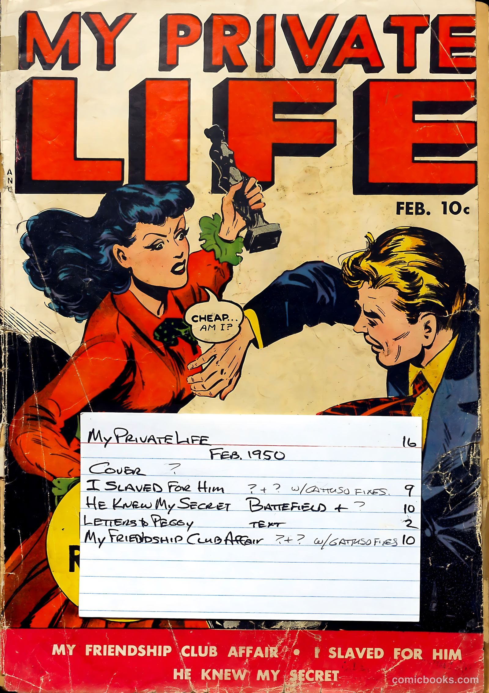 My Private Life #16 (1950) — page 37 of 37