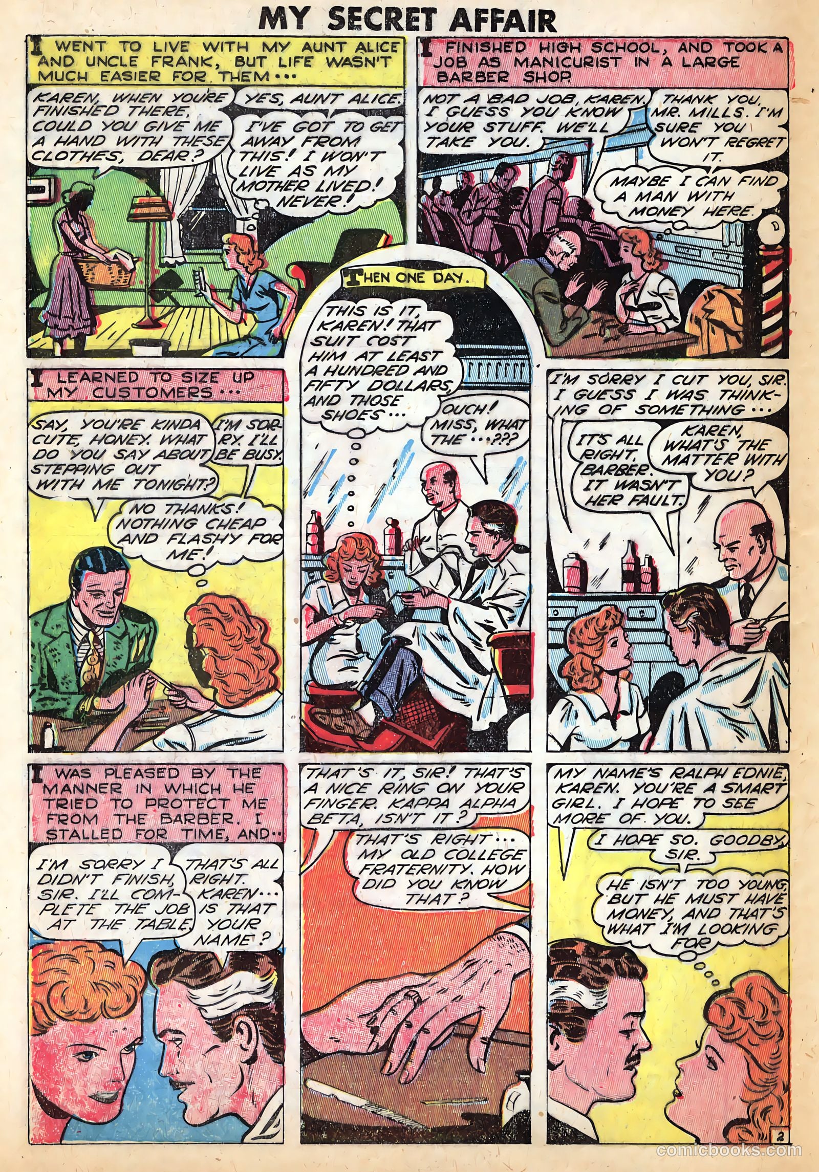 My Secret Affair #2 (1950) — page 24 of 36