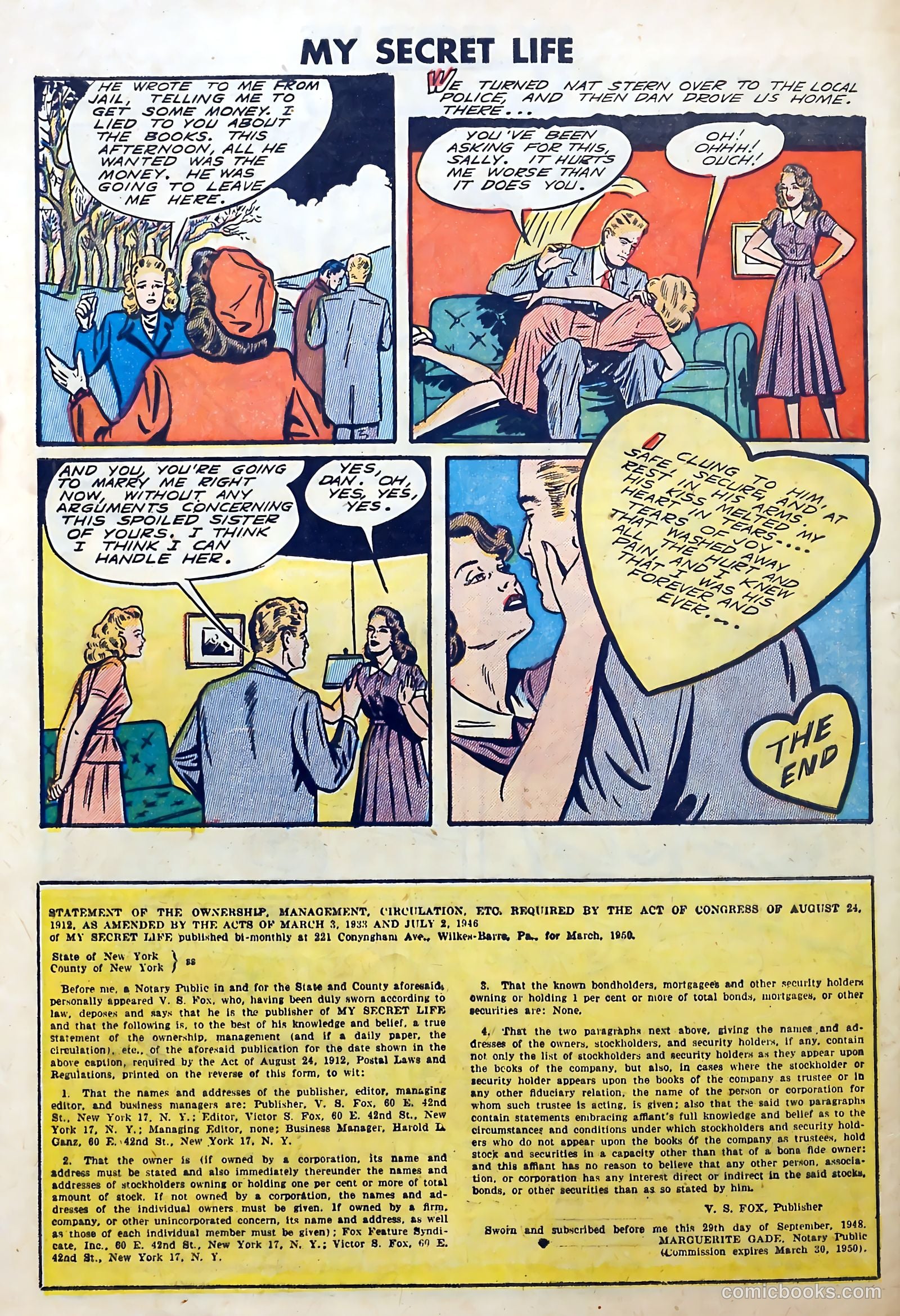 My Secret Life #26 (1950) — page 32 of 36