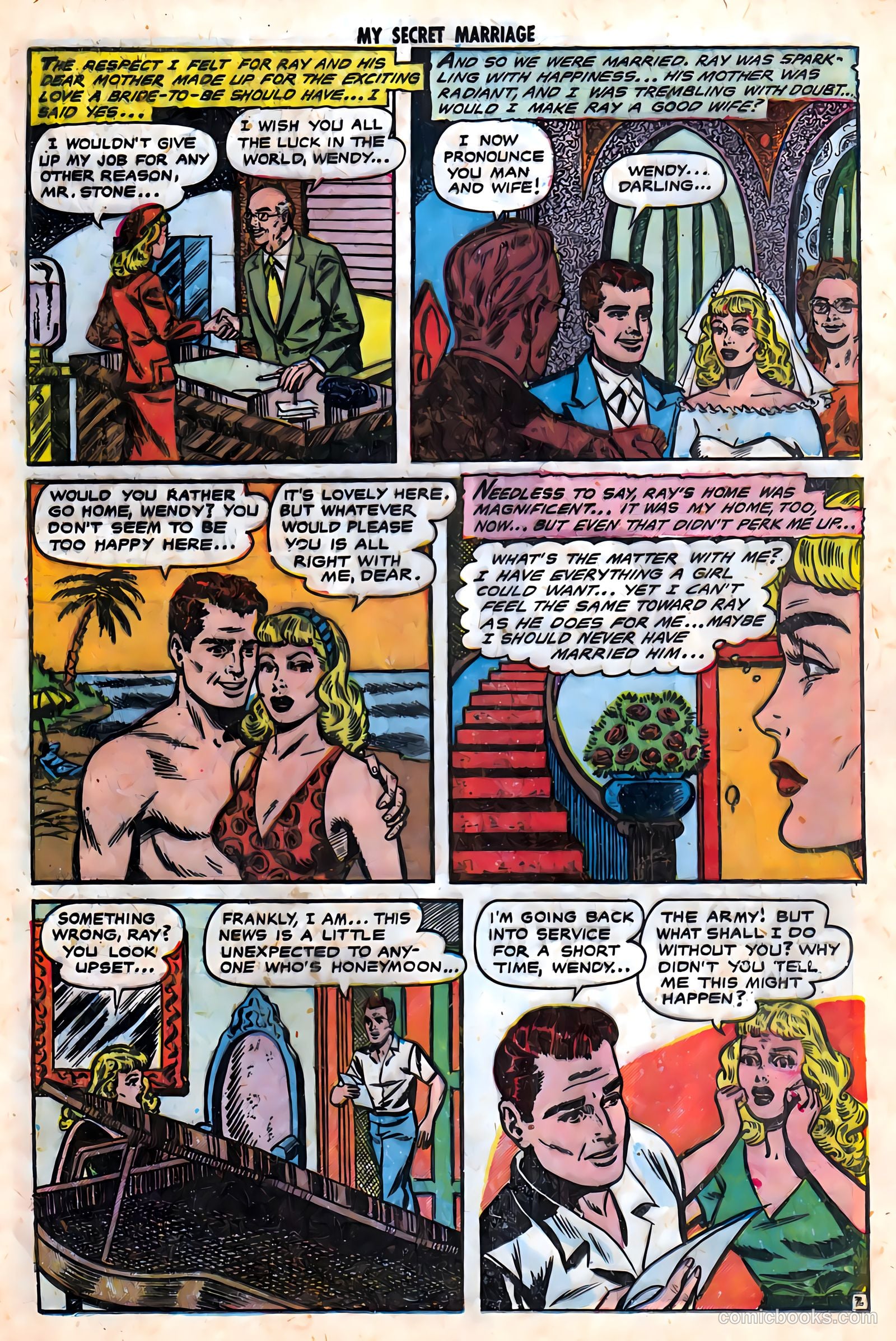My Secret Marriage #4 (1953) — page 21 of 36