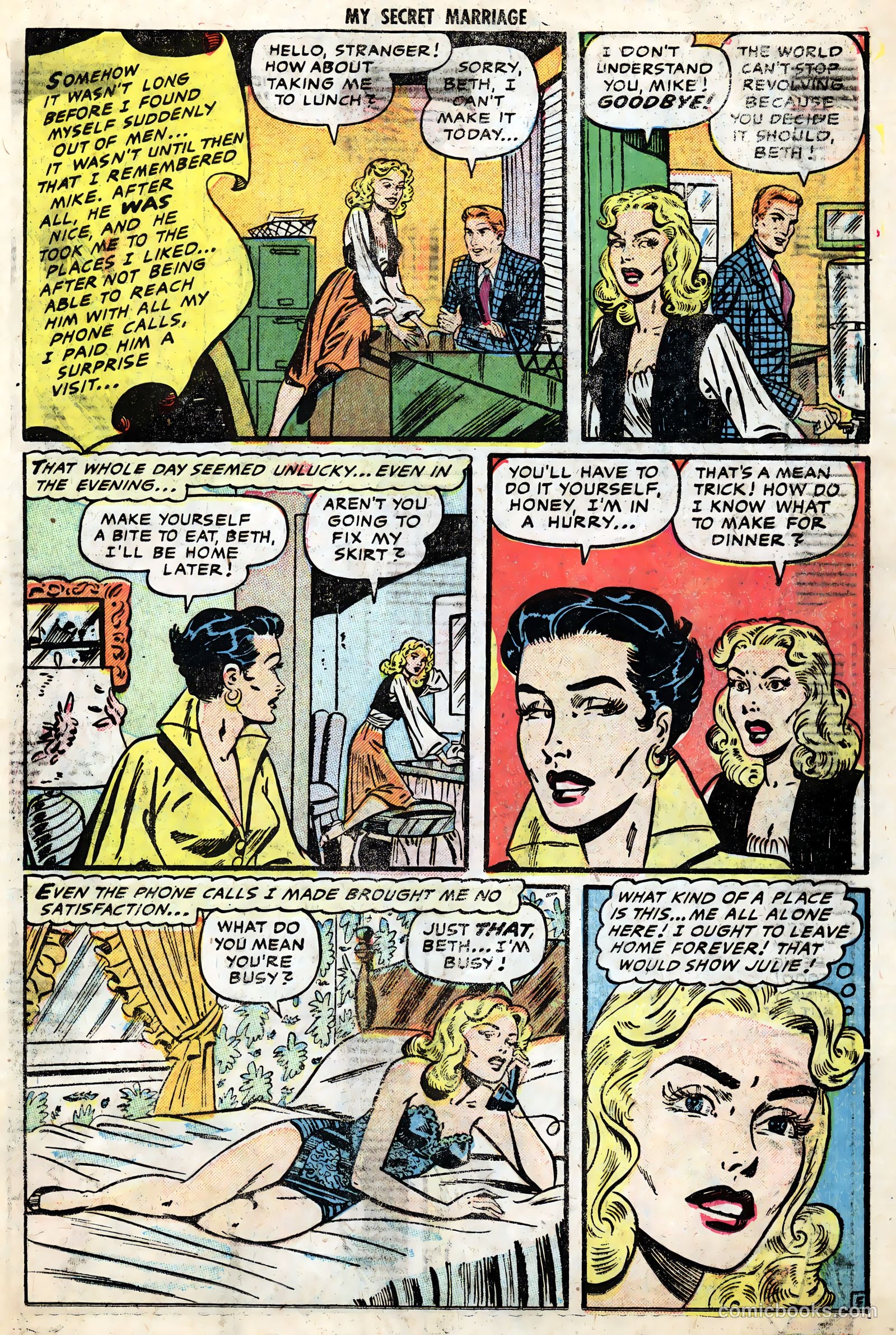 My Secret Marriage #8 (1954) — page 15 of 37