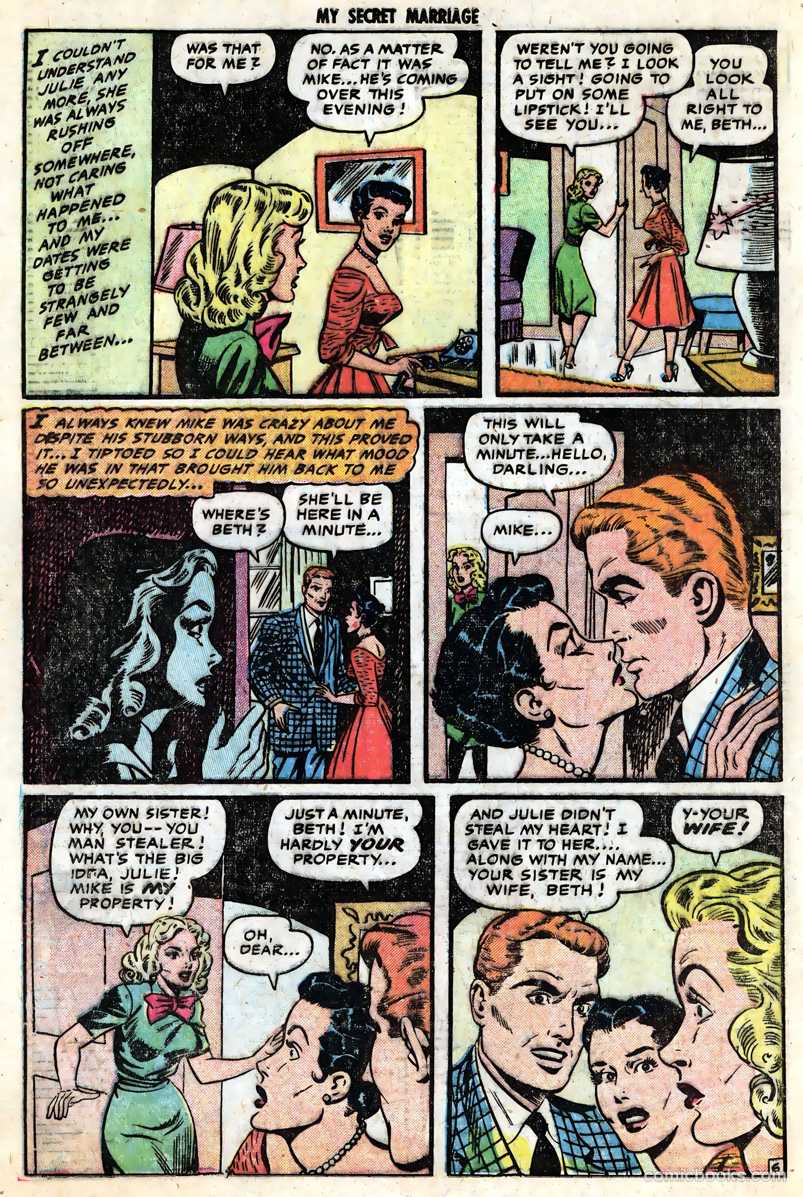 My Secret Marriage #8 (1954) — page 16 of 37