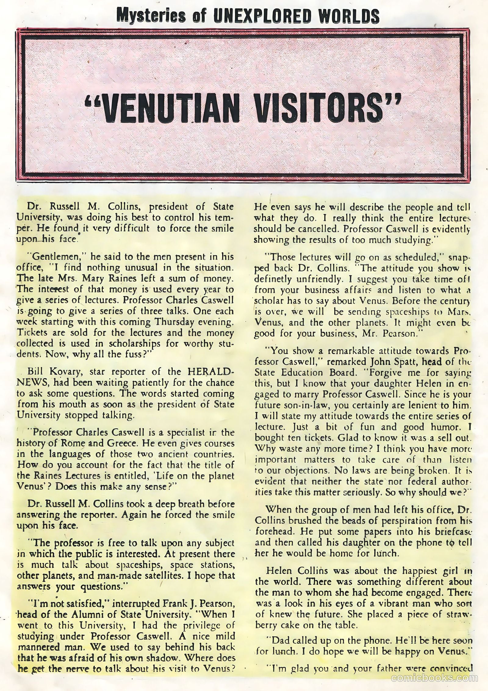 Mysteries of Unexplored Worlds #1 (1956) — page 16 of 36