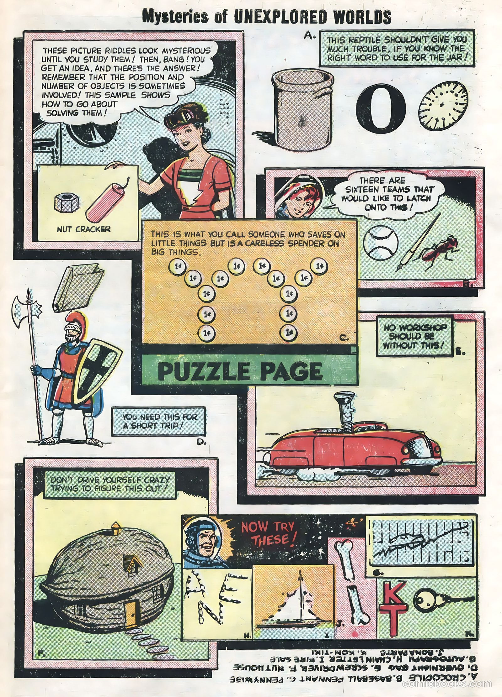 Mysteries of Unexplored Worlds #1 (1956) — page 33 of 36