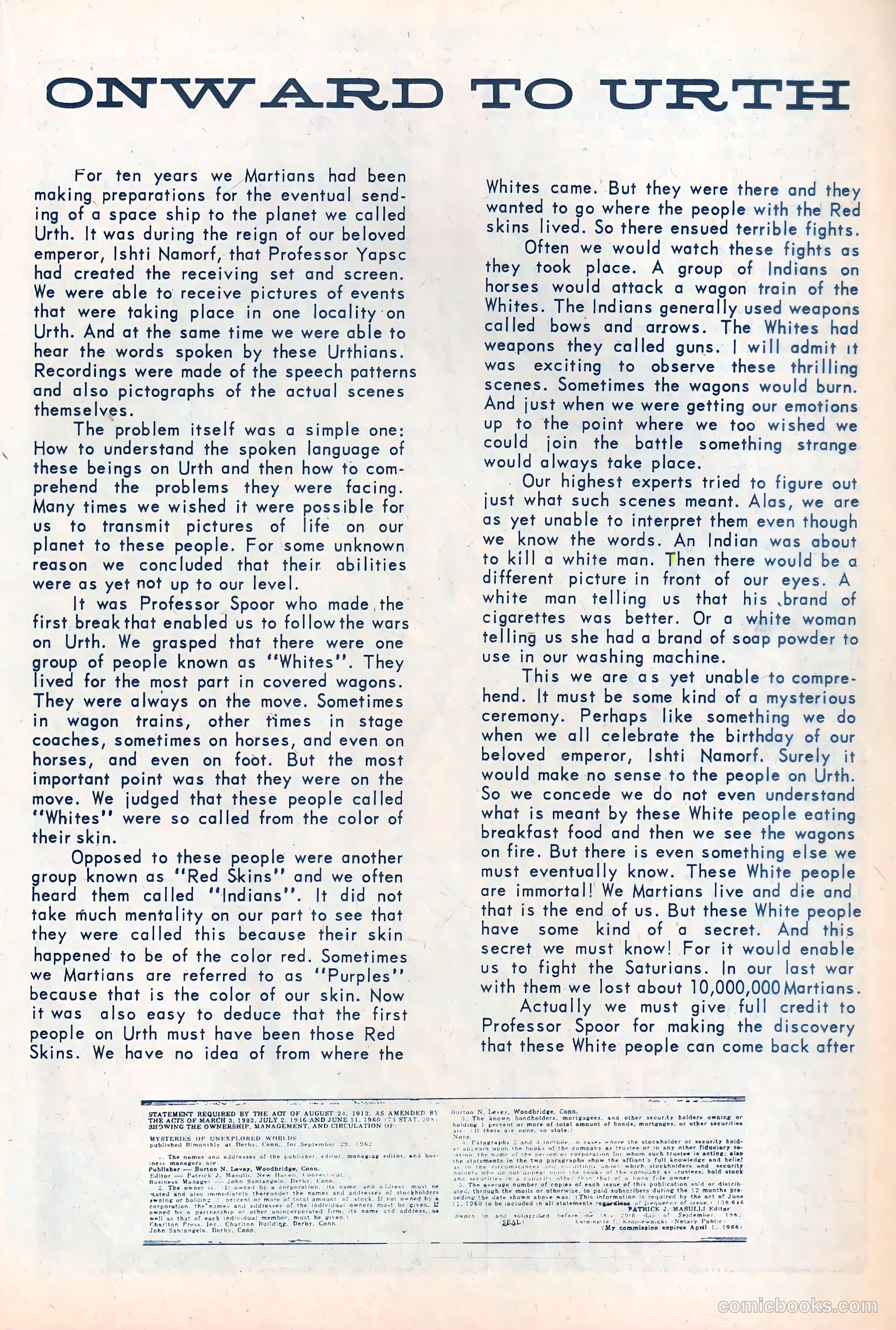 Mysteries of Unexplored Worlds #35 (1963) — page 17 of 36