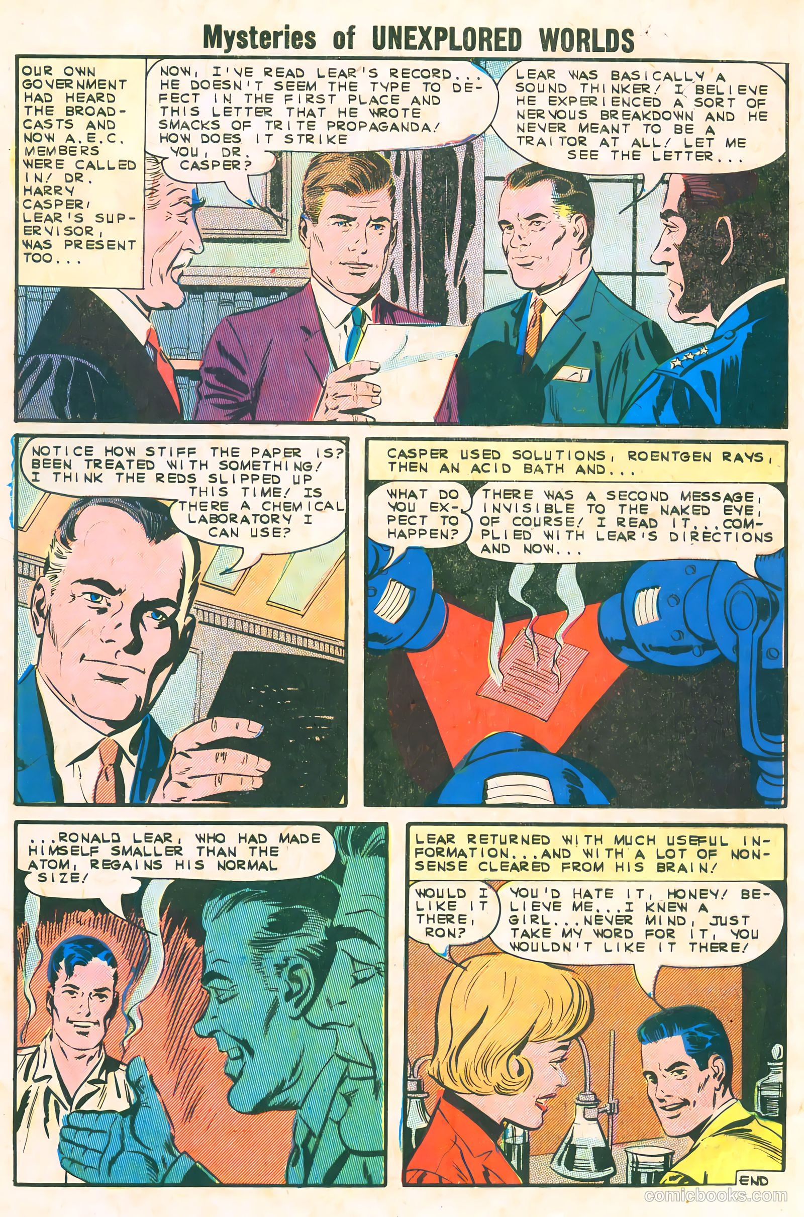 Mysteries of Unexplored Worlds #37 (1963) — page 32 of 36