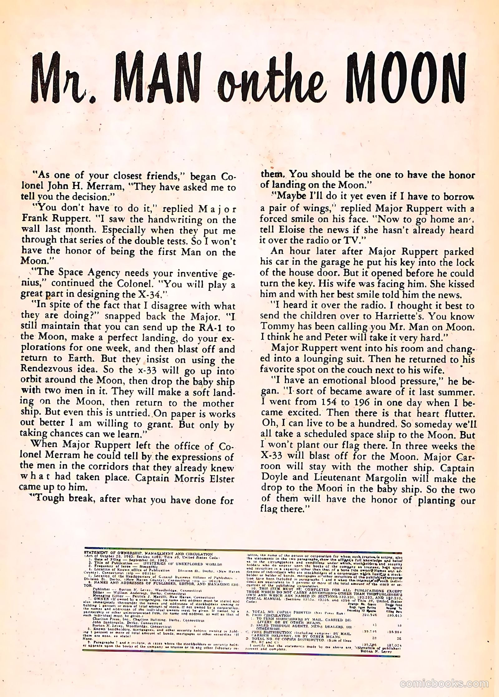 Mysteries of Unexplored Worlds #40 (1957) — page 17 of 36