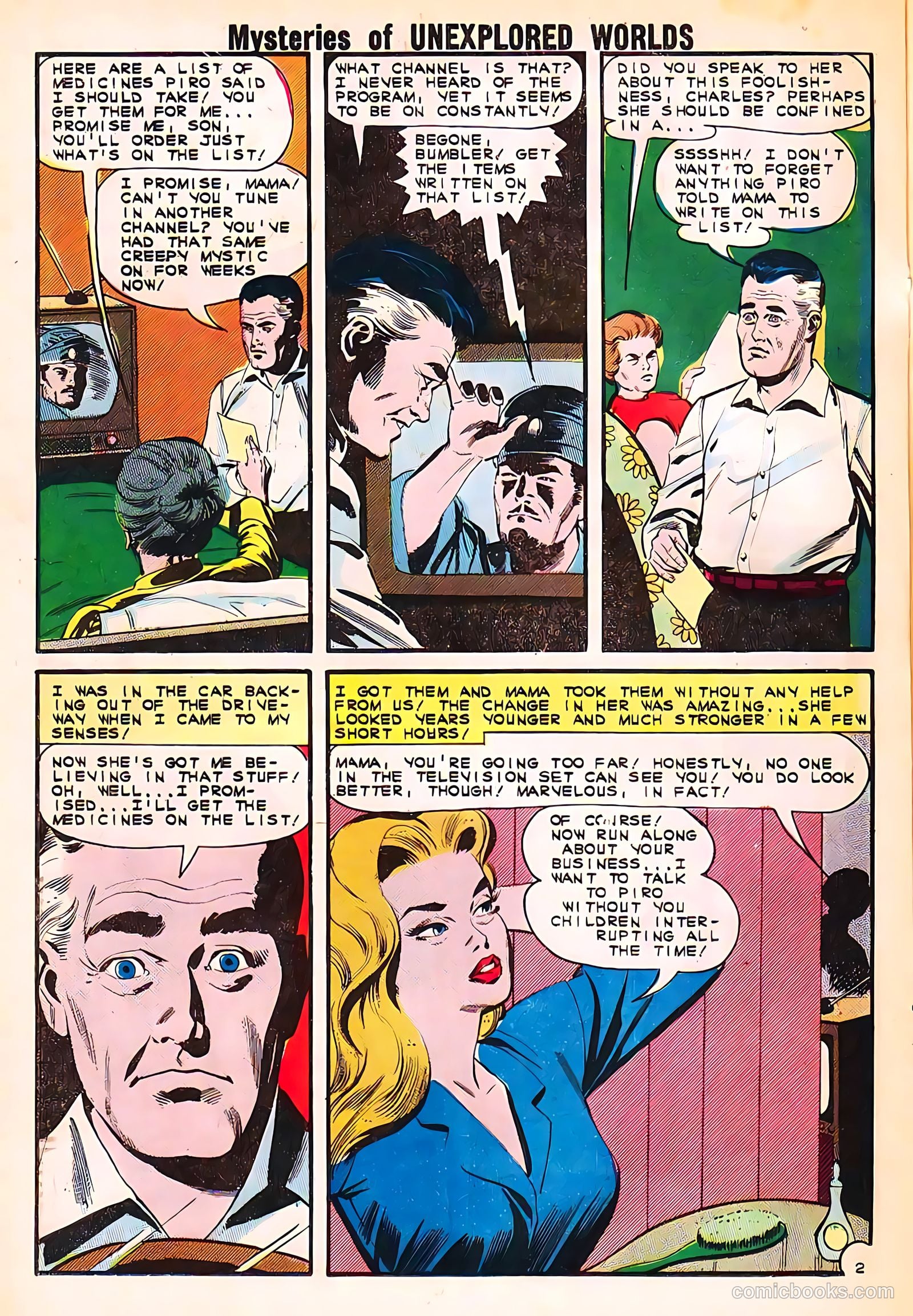 Mysteries of Unexplored Worlds #40 (1957) — page 20 of 36