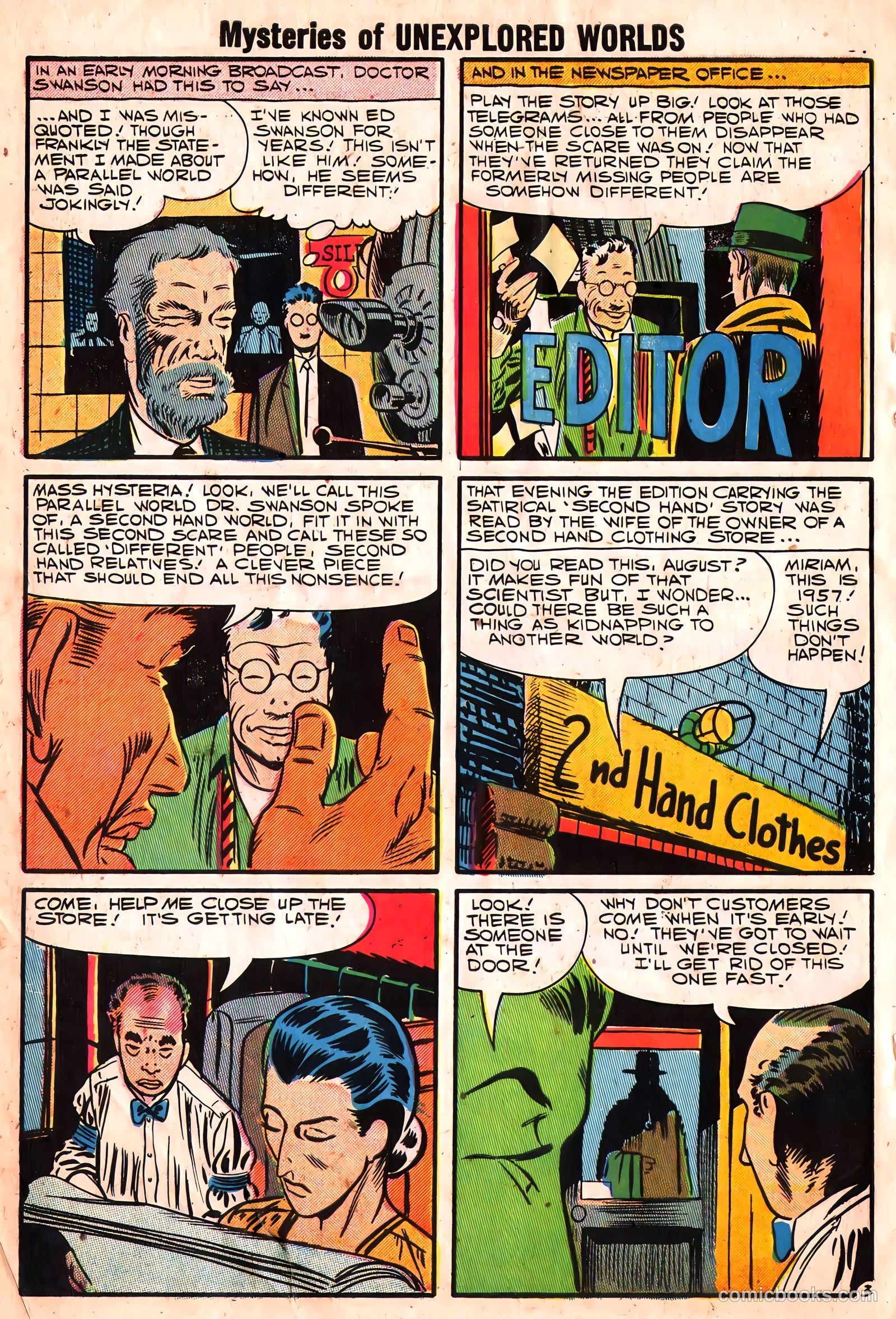 Mysteries of Unexplored Worlds #7 (1958) — page 56 of 68