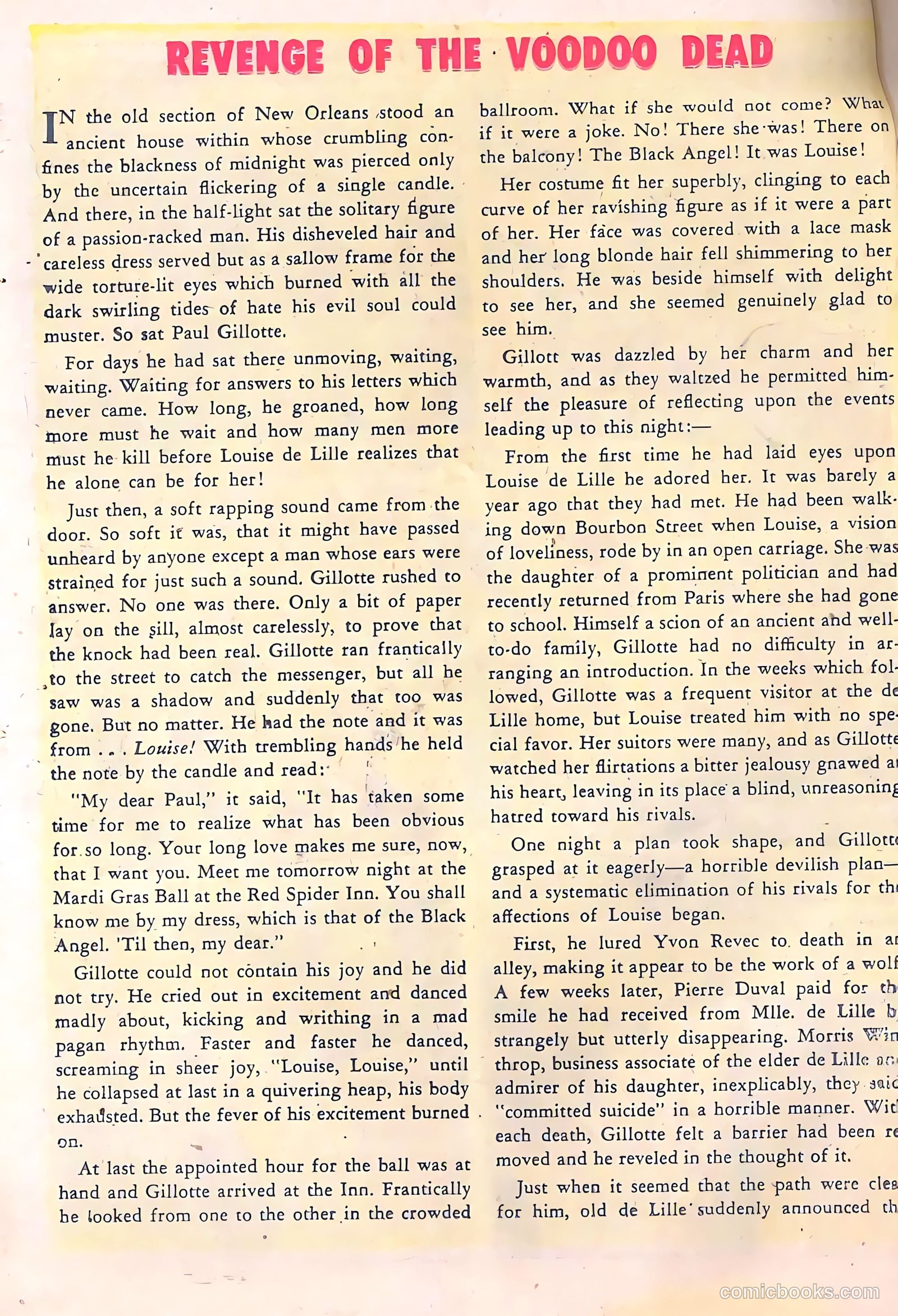 Mysterious Adventures #1 (1951) — page 18 of 36