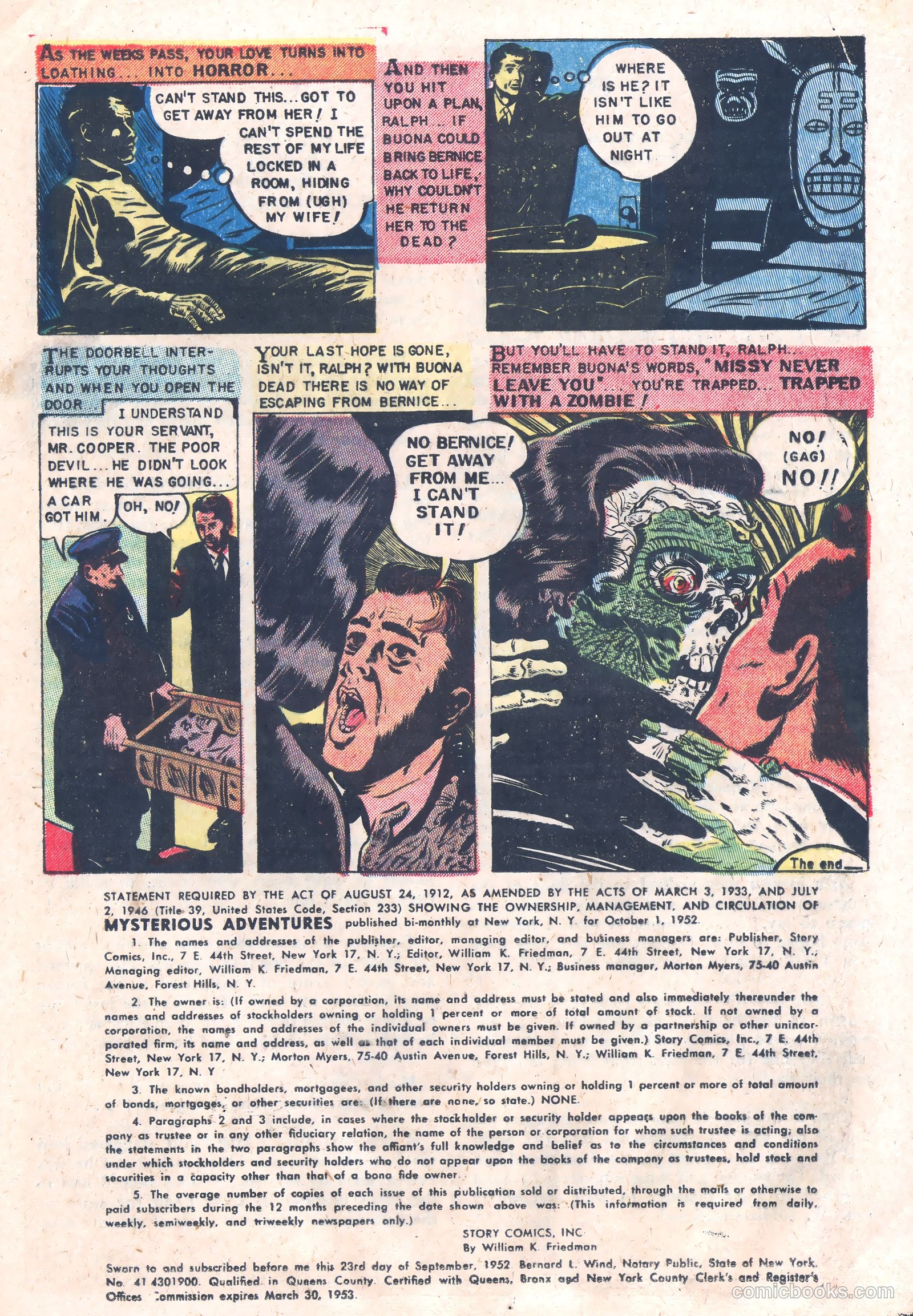 Mysterious Adventures #13 (1953) — page 18 of 37