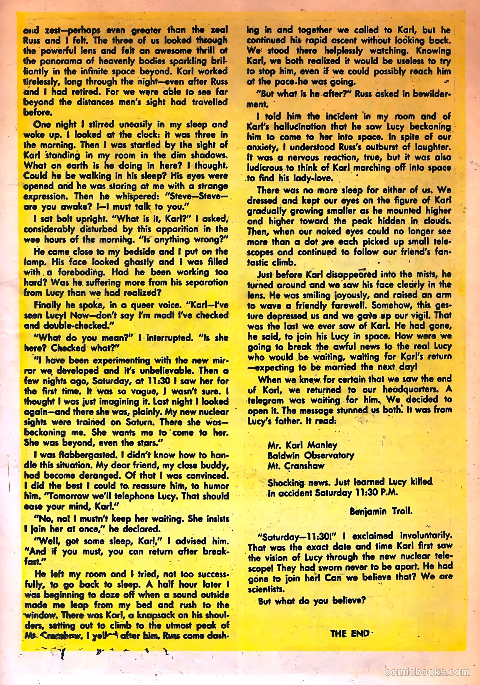 Mysterious Adventures #19 (1954) — page 19 of 36