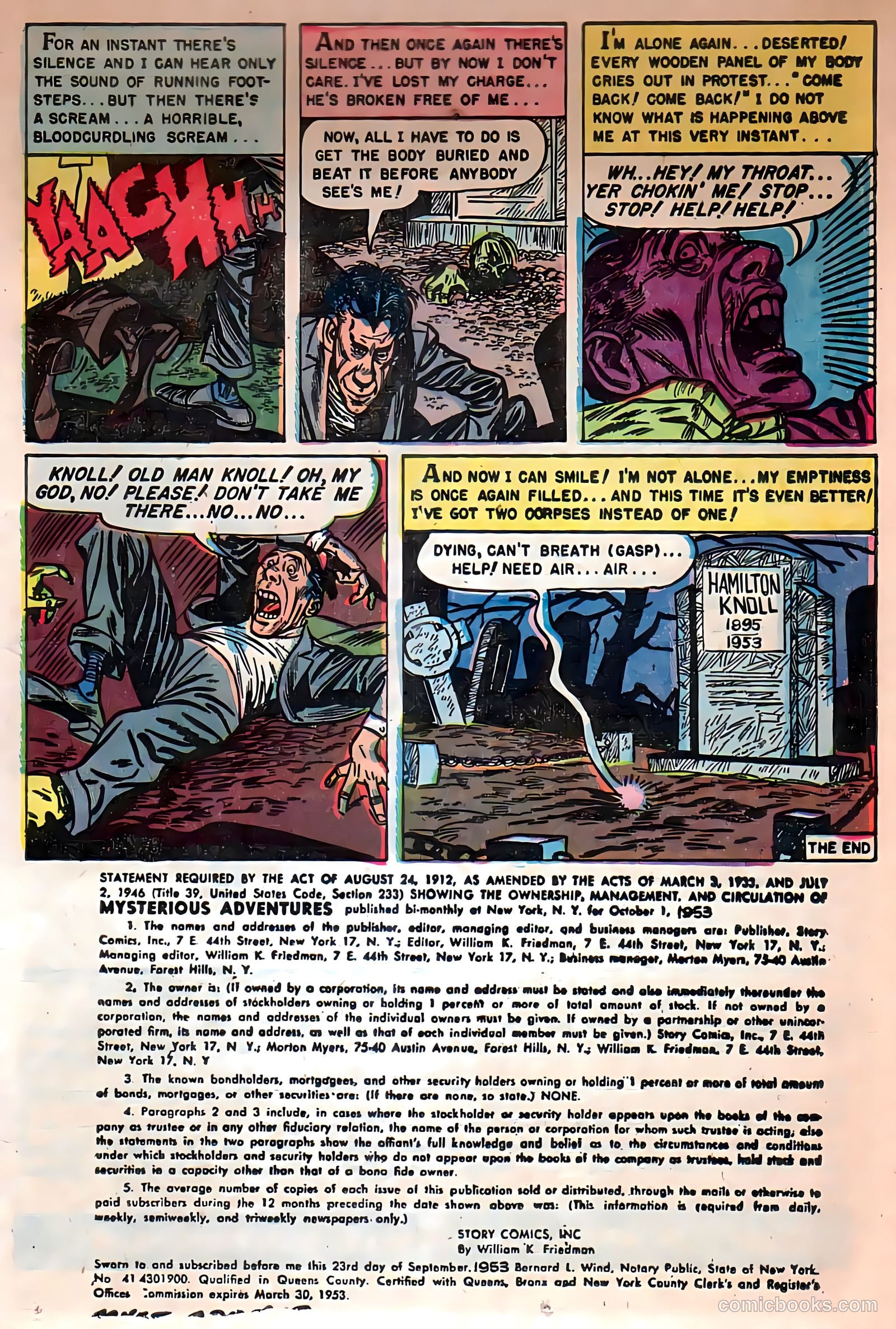 Mysterious Adventures #19 (1954) — page 25 of 36