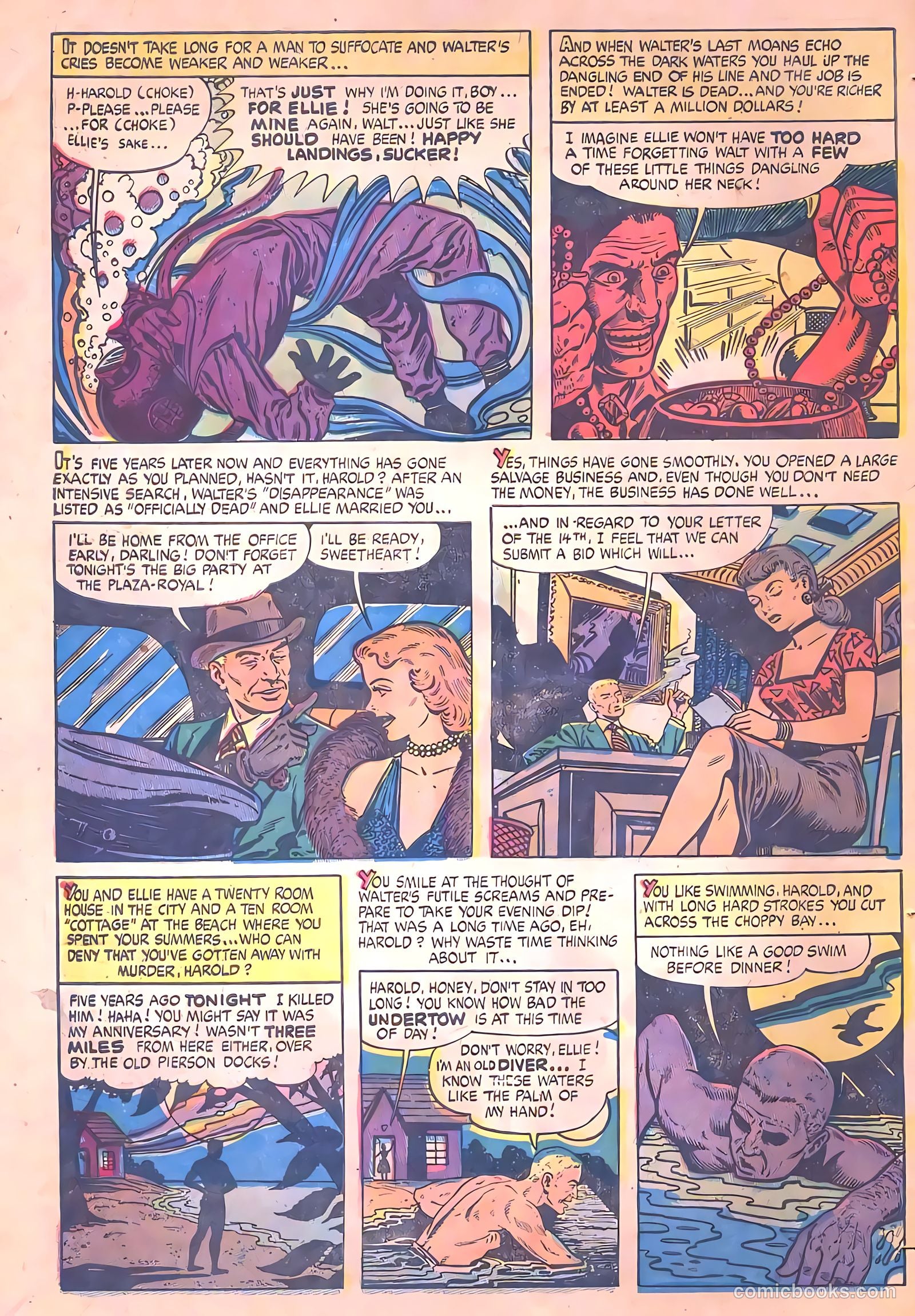 Mysterious Adventures #20 (1954) — page 32 of 36