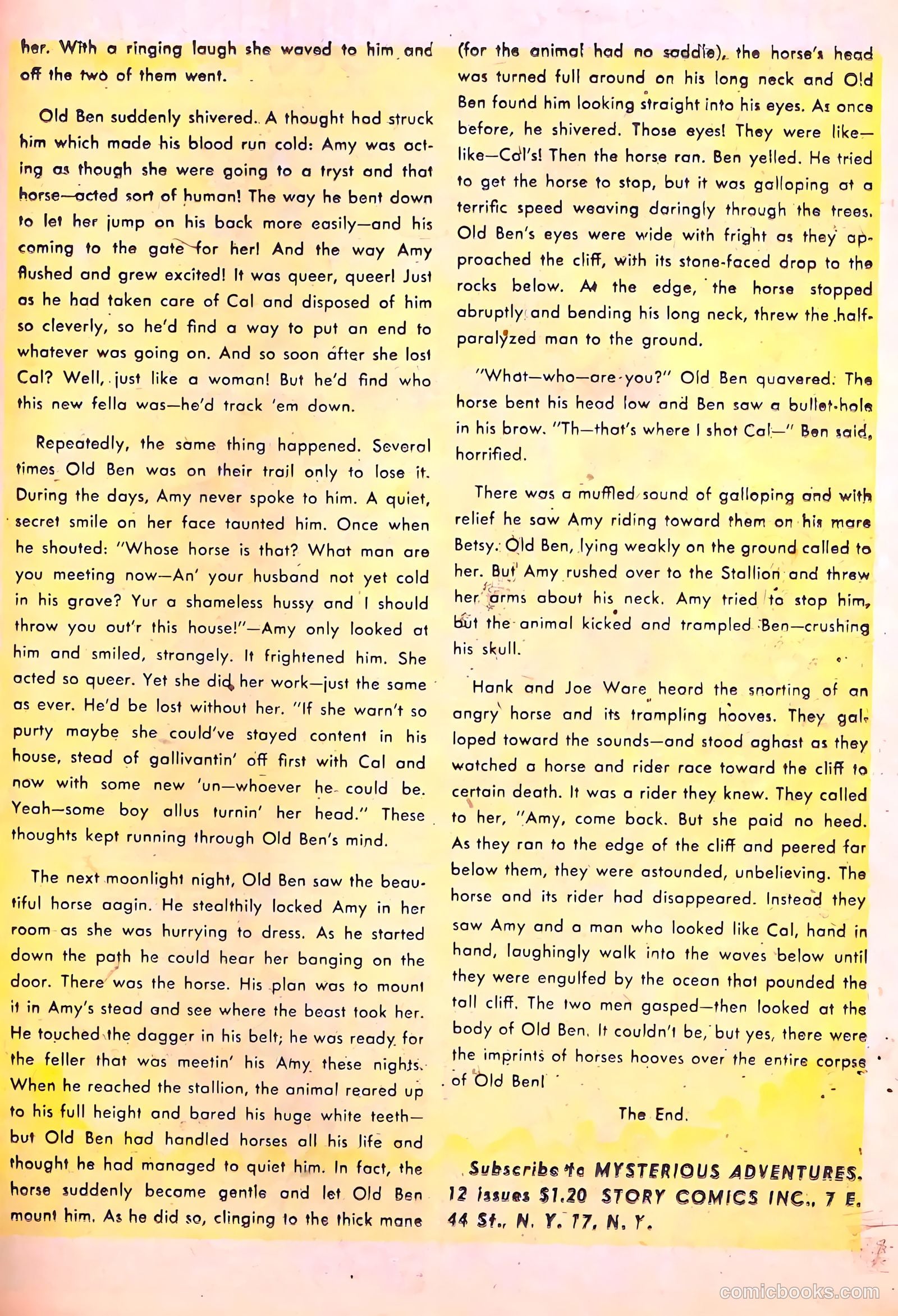 Mysterious Adventures #4 (1951) — page 19 of 36