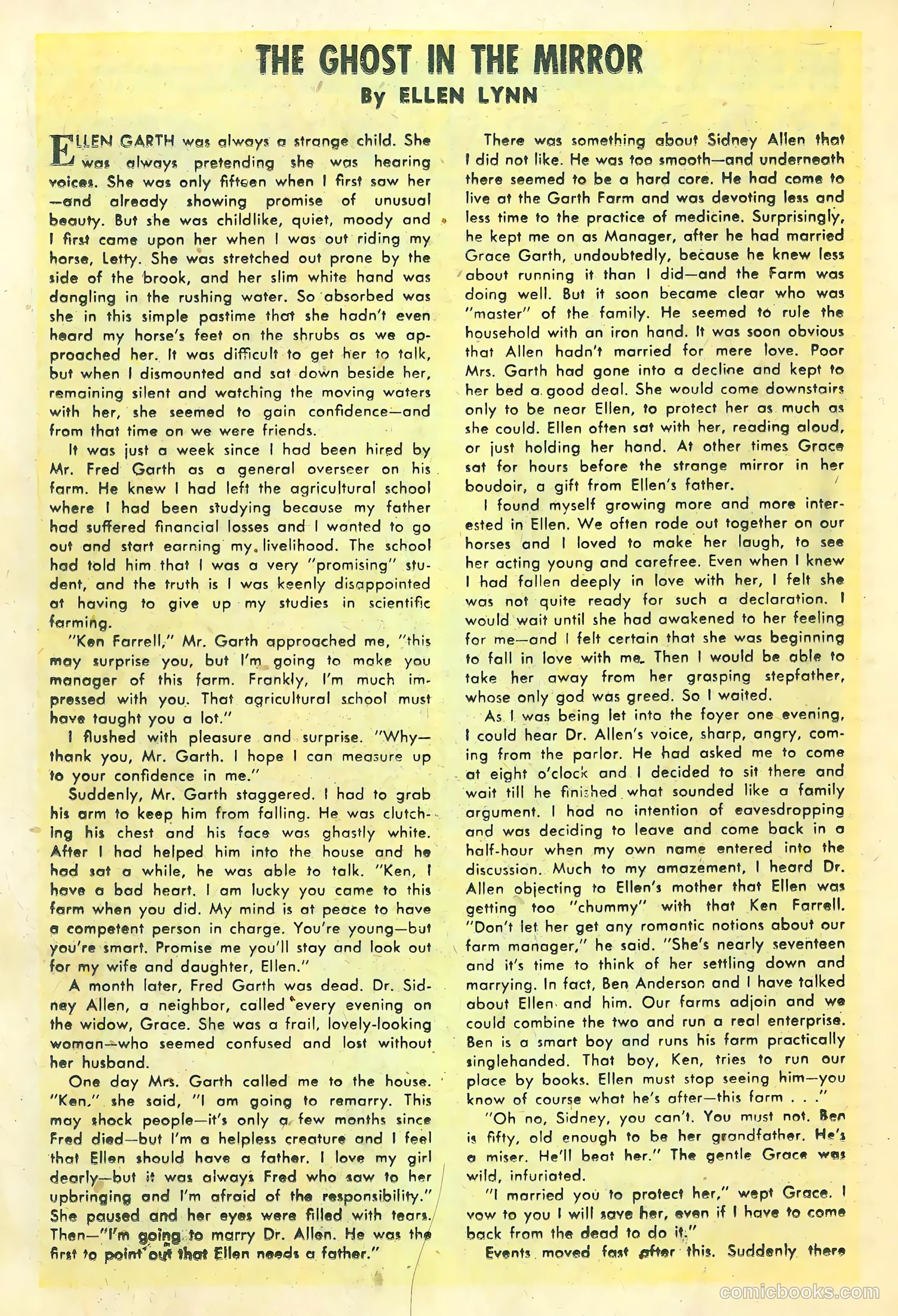 Mysterious Adventures #7 (1952) — page 18 of 36