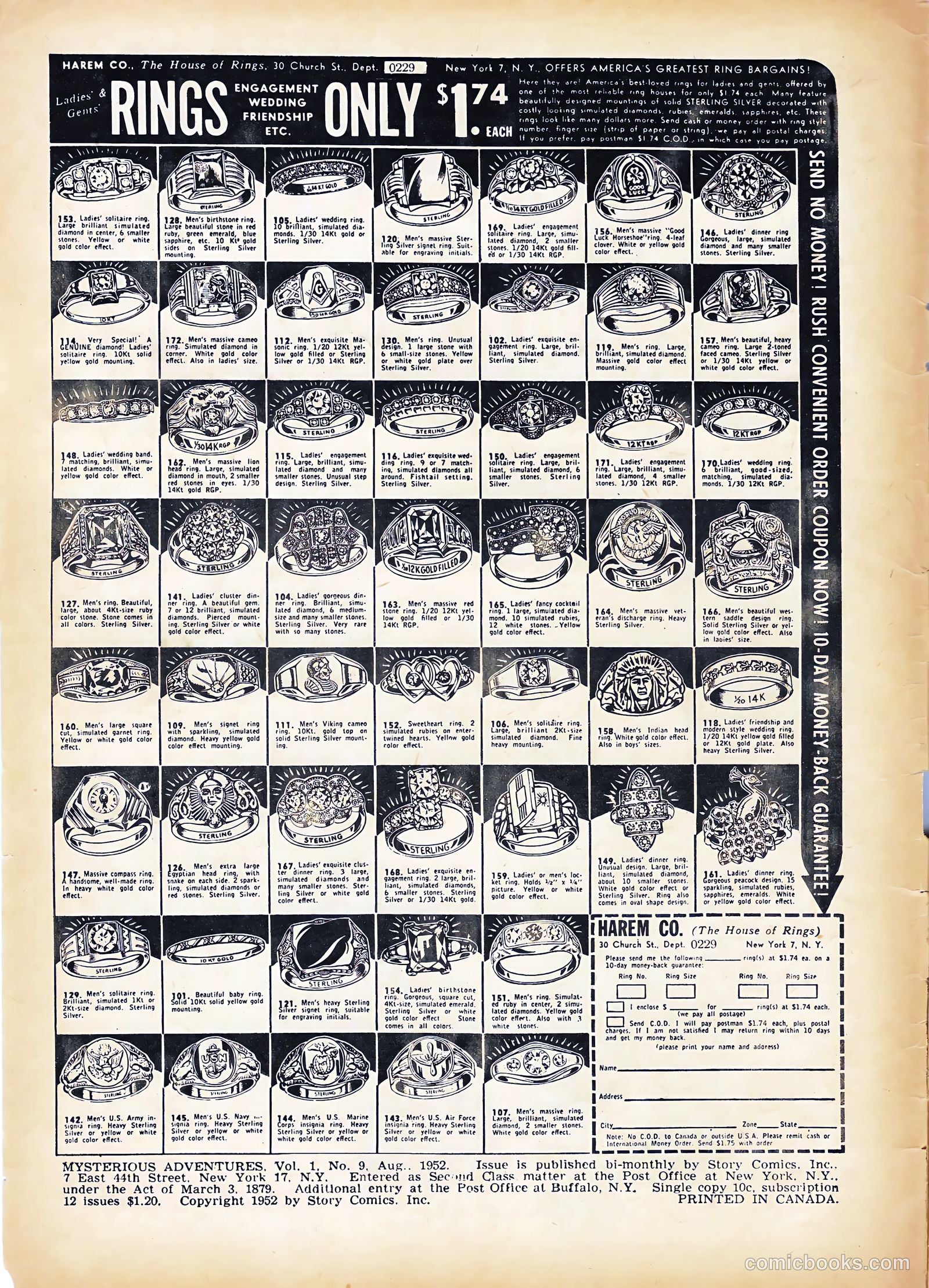 Mysterious Adventures #9 (1952) — page 2 of 36