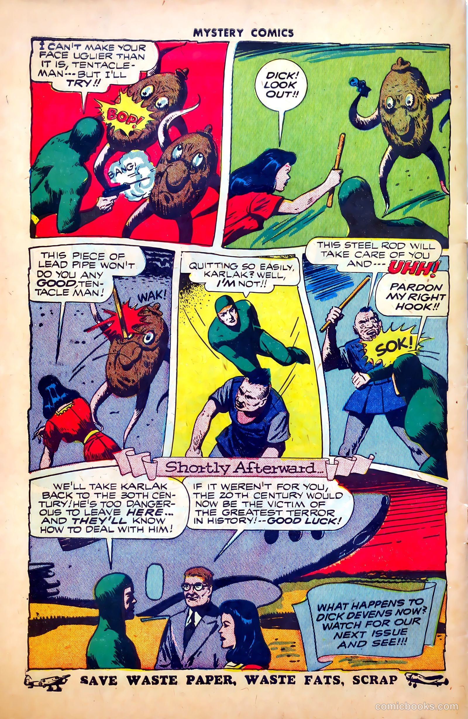 Mystery Comics #3 (1944) — page 50 of 52