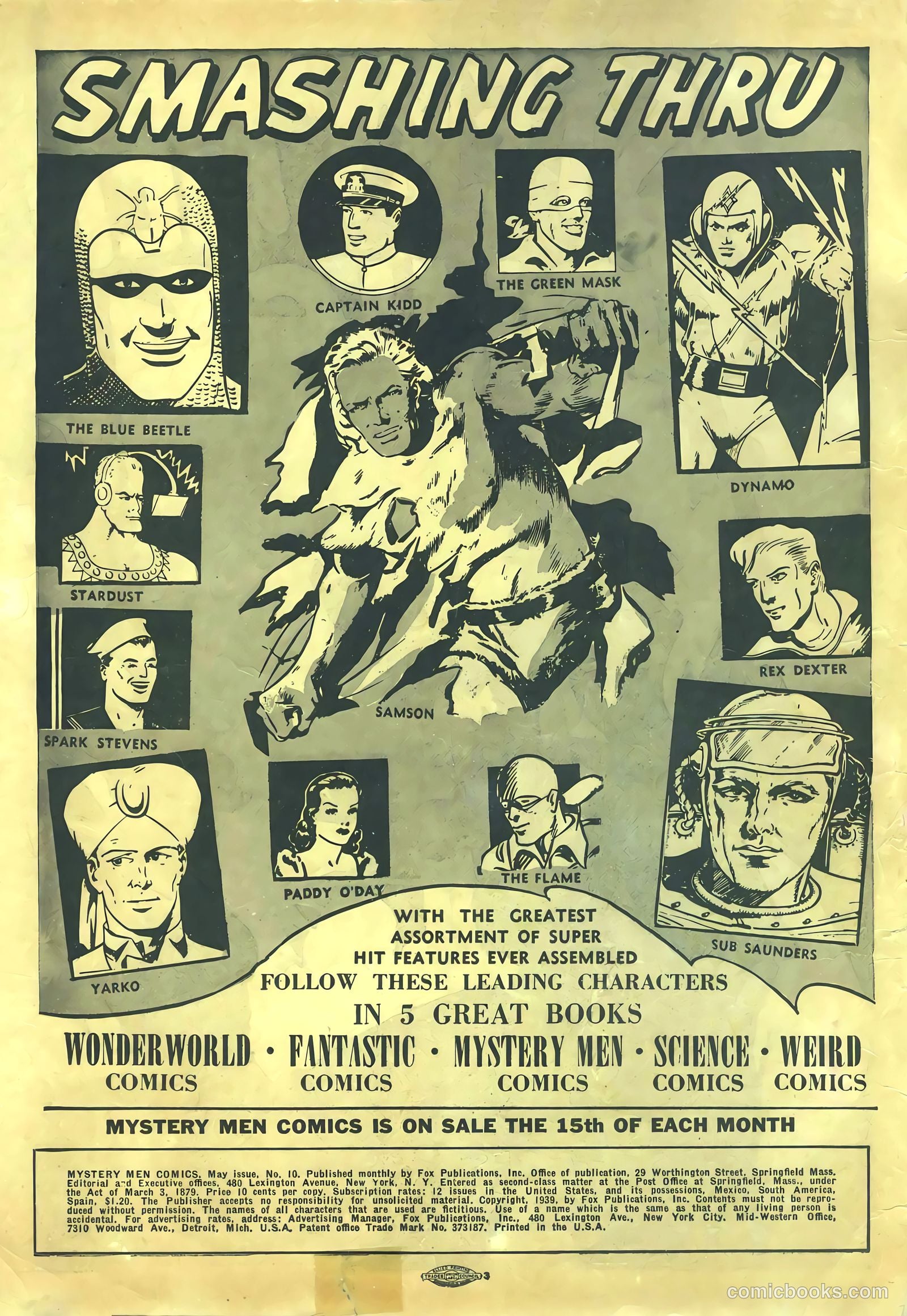 Mystery Men Comics #10 (1940) — page 2 of 68