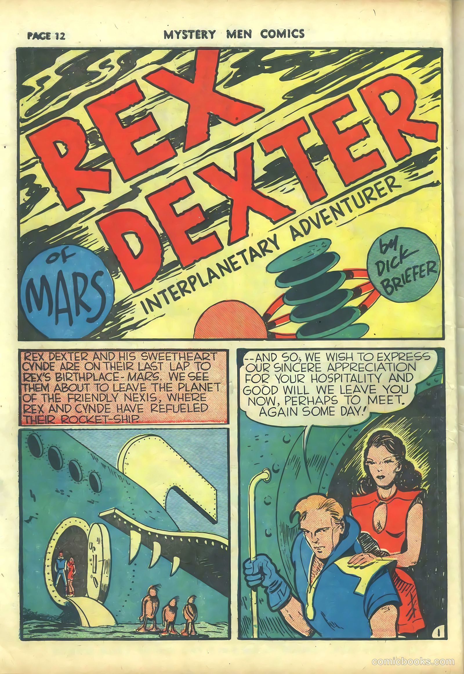 Mystery Men Comics #10 (1940) — page 14 of 68