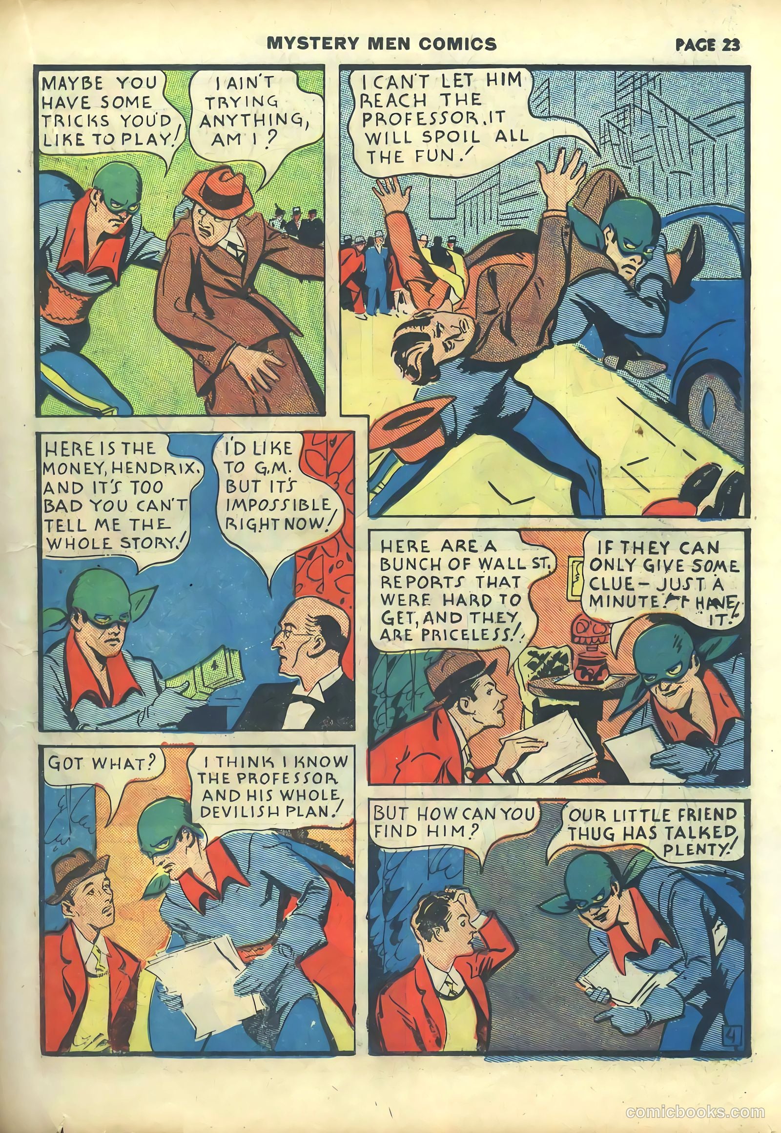 Mystery Men Comics #10 (1940) — page 25 of 68