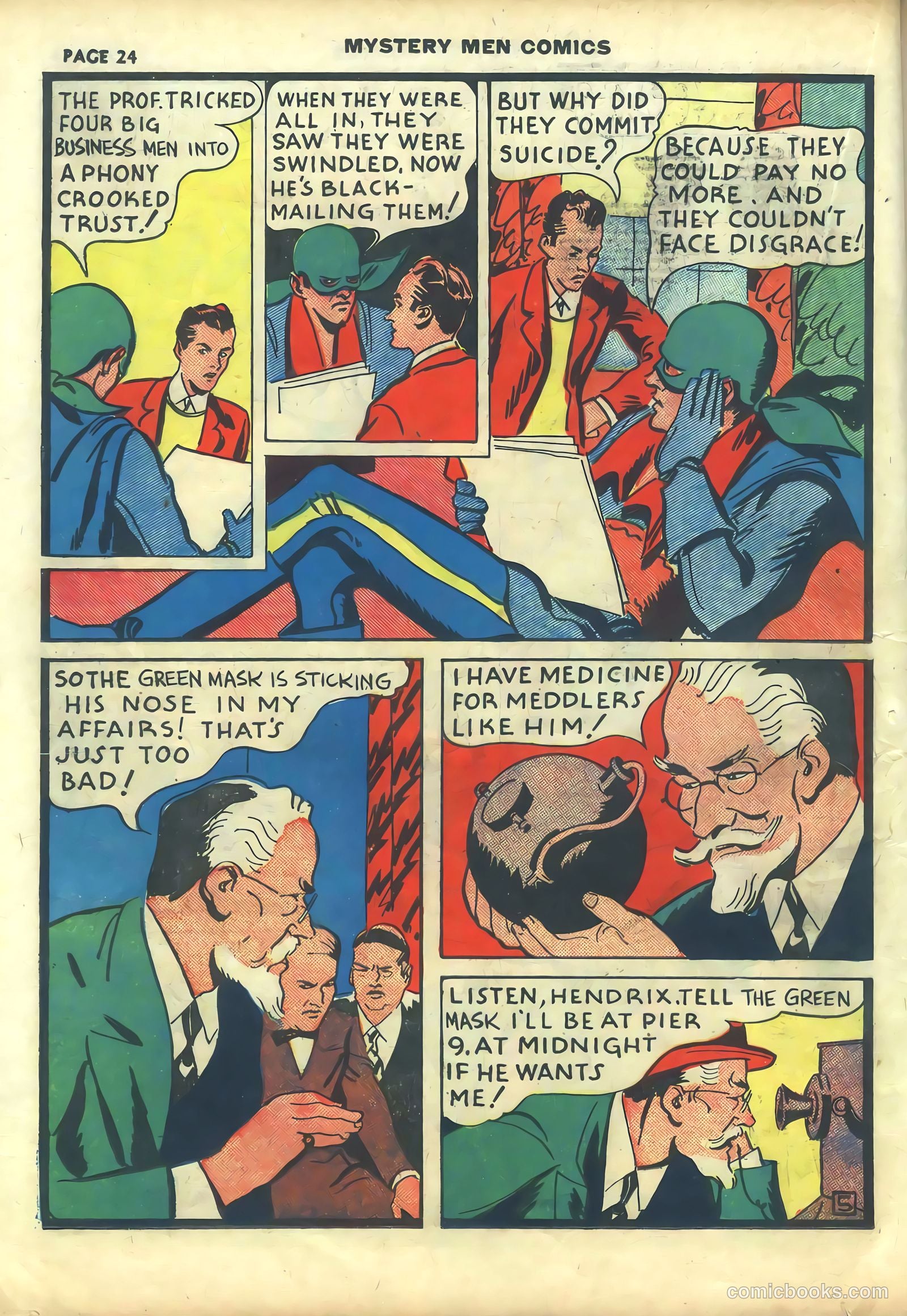 Mystery Men Comics #10 (1940) — page 26 of 68