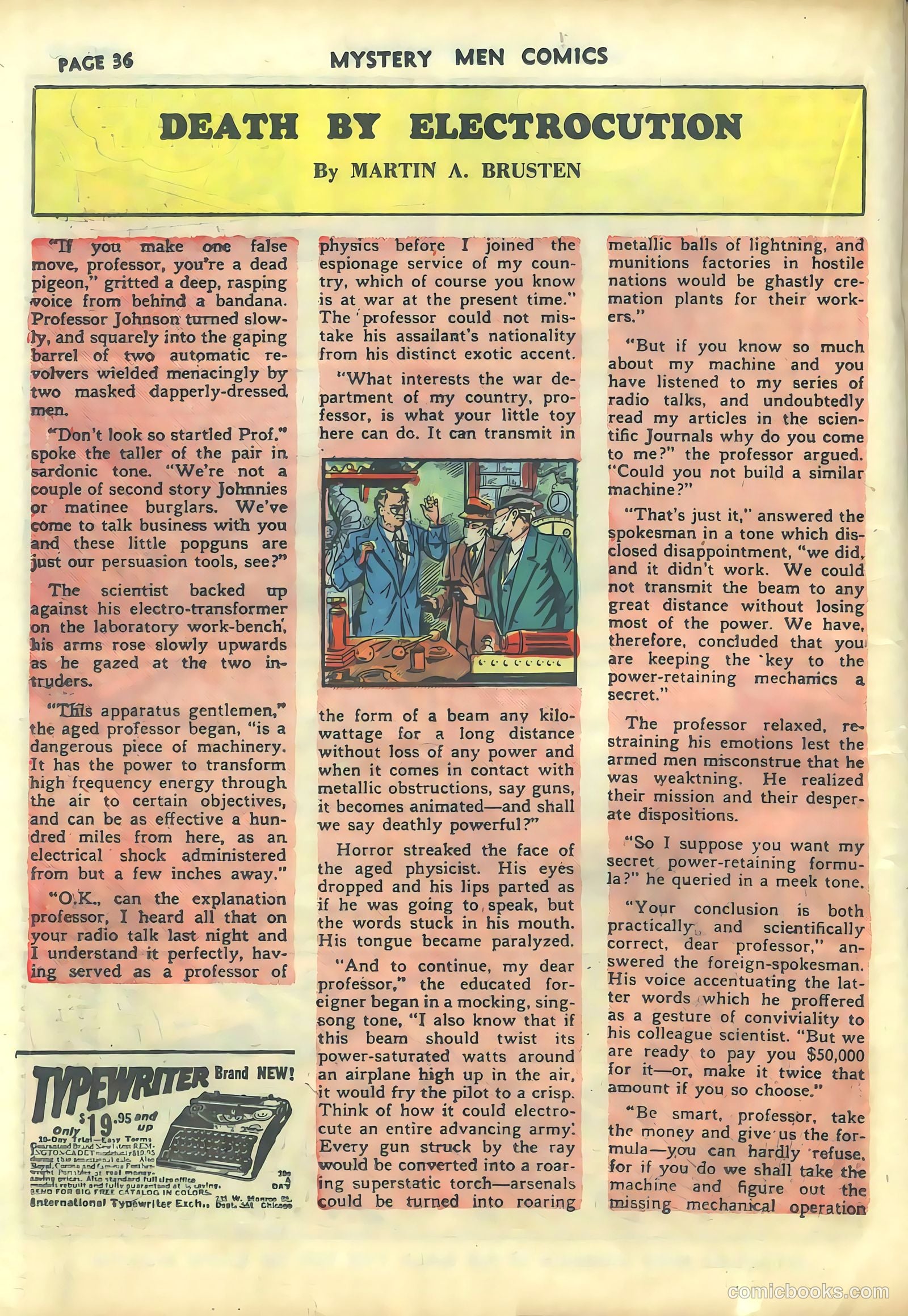 Mystery Men Comics #10 (1940) — page 38 of 68