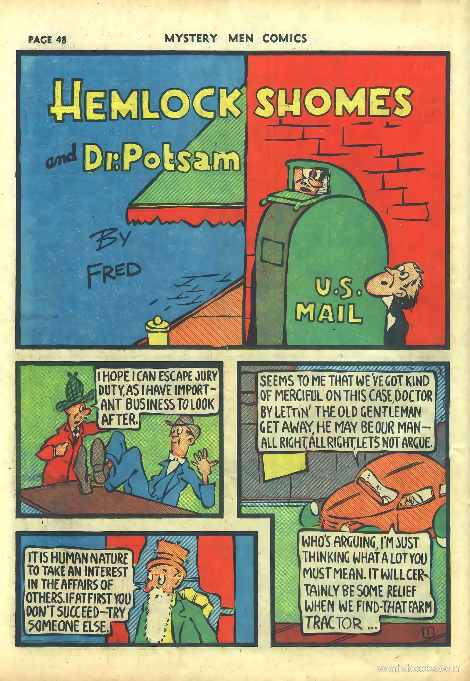 Mystery Men Comics #10 (1940) — page 50 of 68