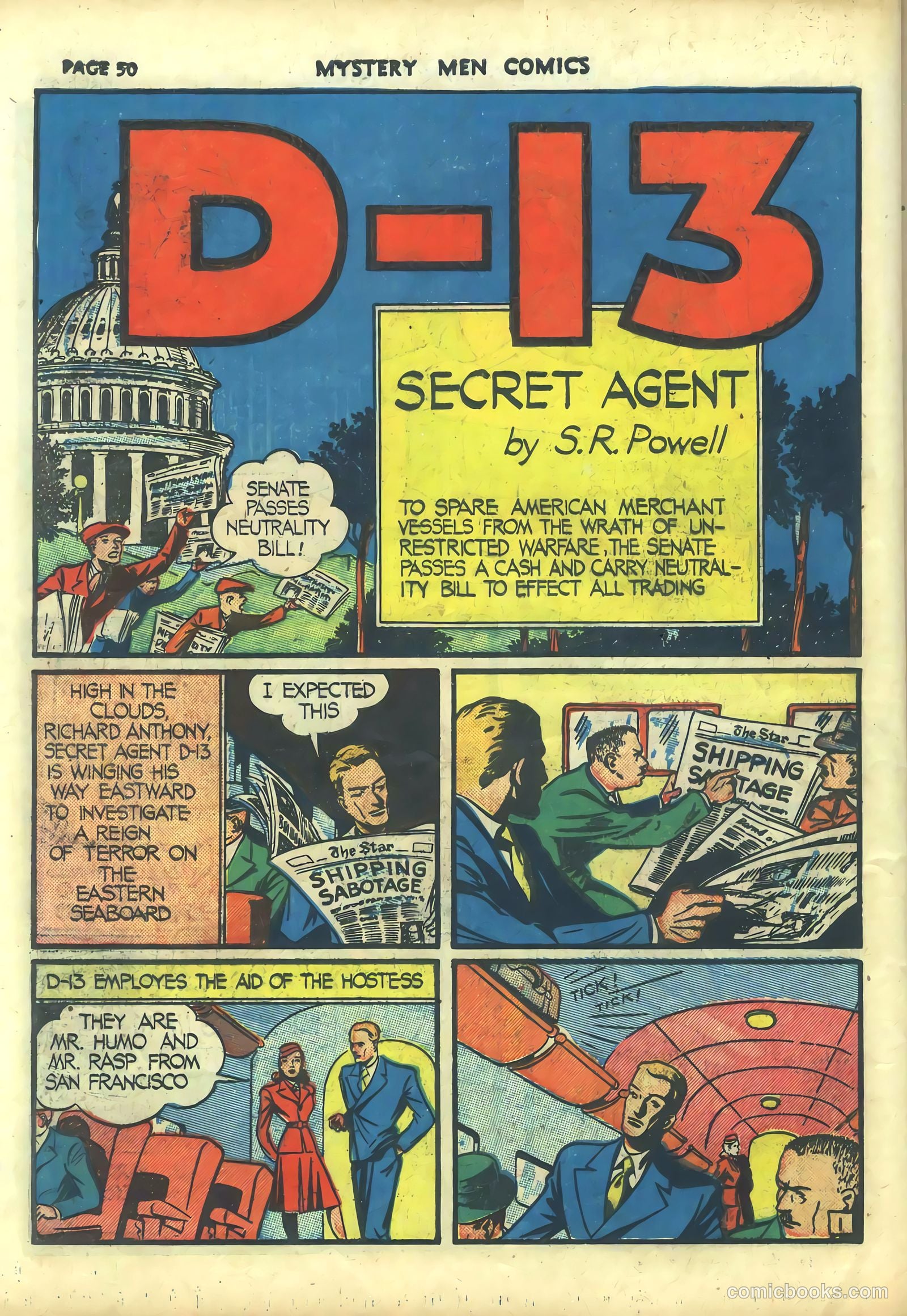 Mystery Men Comics #10 (1940) — page 52 of 68