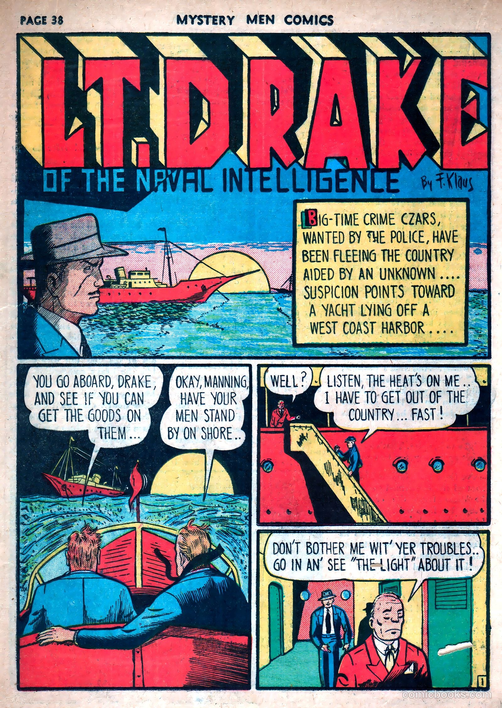 Mystery Men Comics #11 (1940) — page 40 of 68