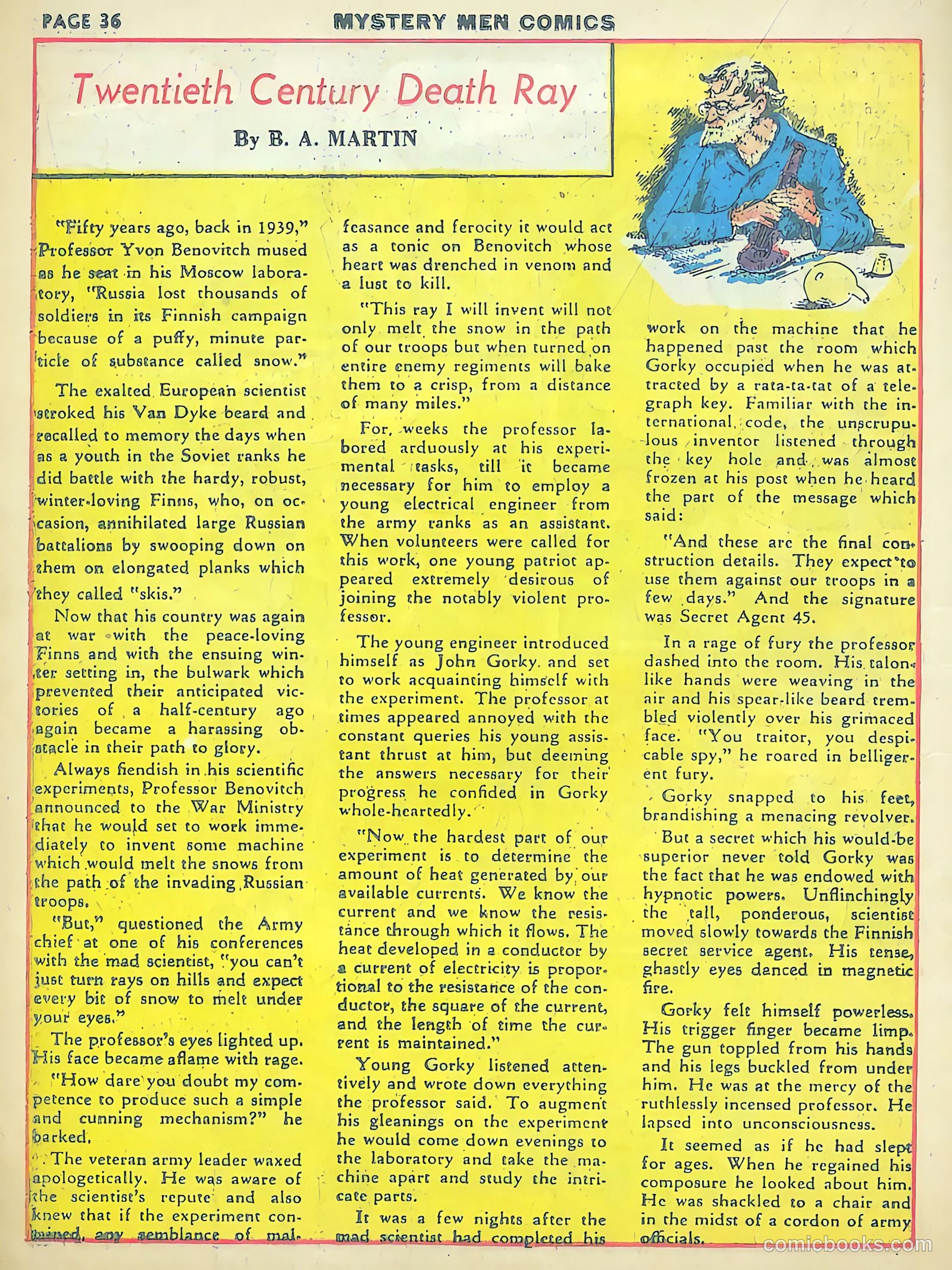 Mystery Men Comics #12 (1940) — page 38 of 68