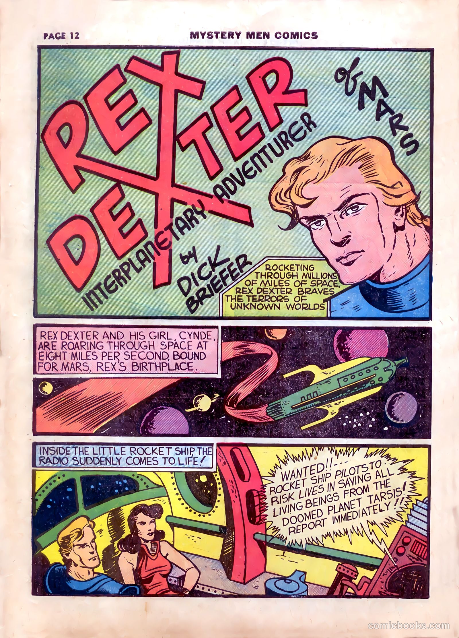 Mystery Men Comics #13 (1940) — page 16 of 68