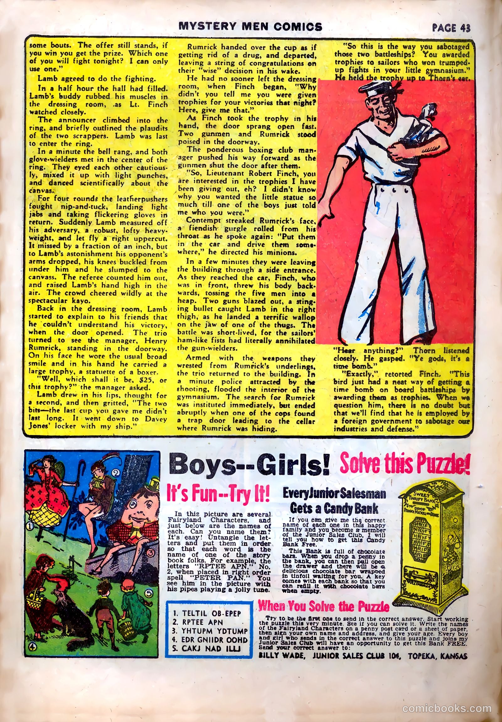 Mystery Men Comics #13 (1940) — page 47 of 68