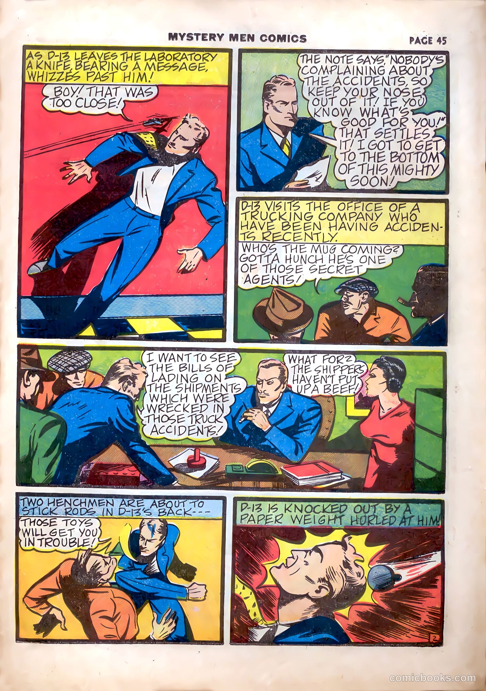 Mystery Men Comics #13 (1940) — page 49 of 68
