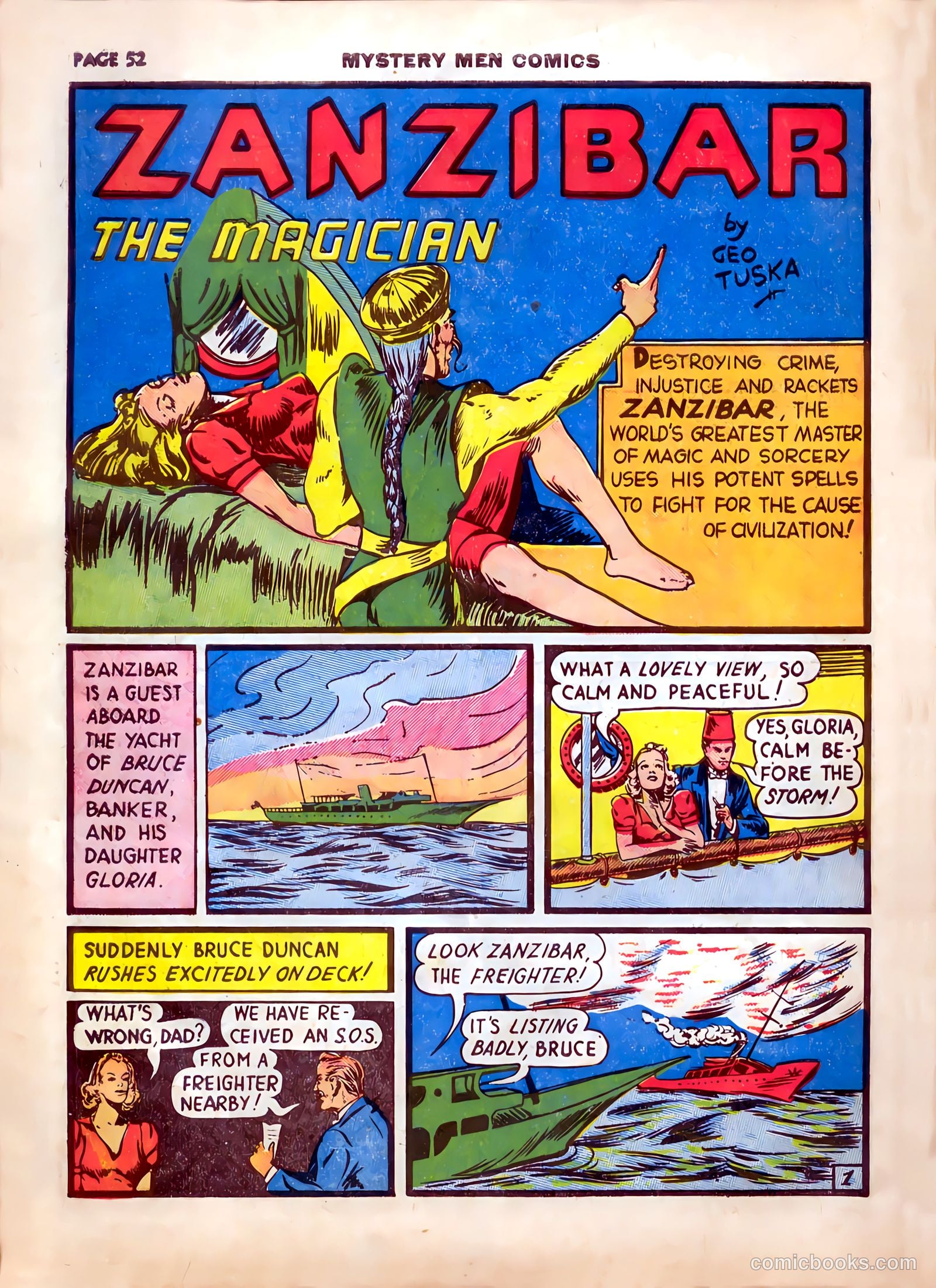 Mystery Men Comics #13 (1940) — page 56 of 68
