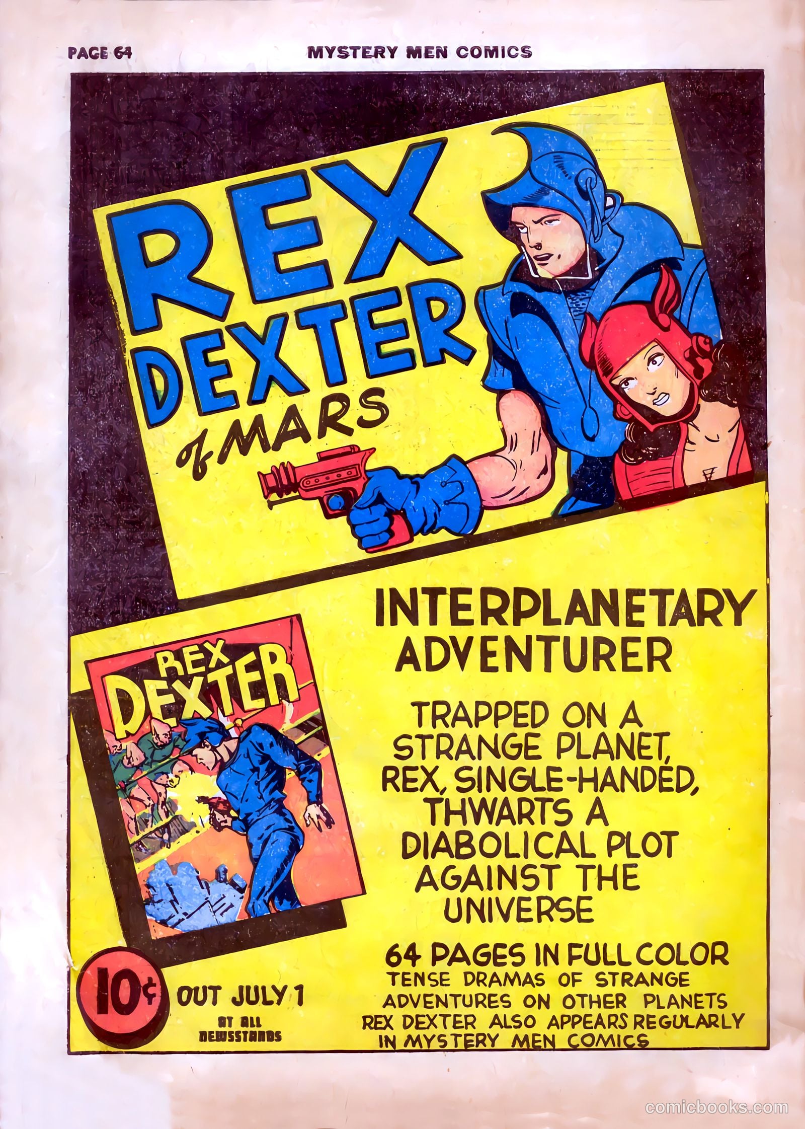 Mystery Men Comics #13 (1940) — page 68 of 68